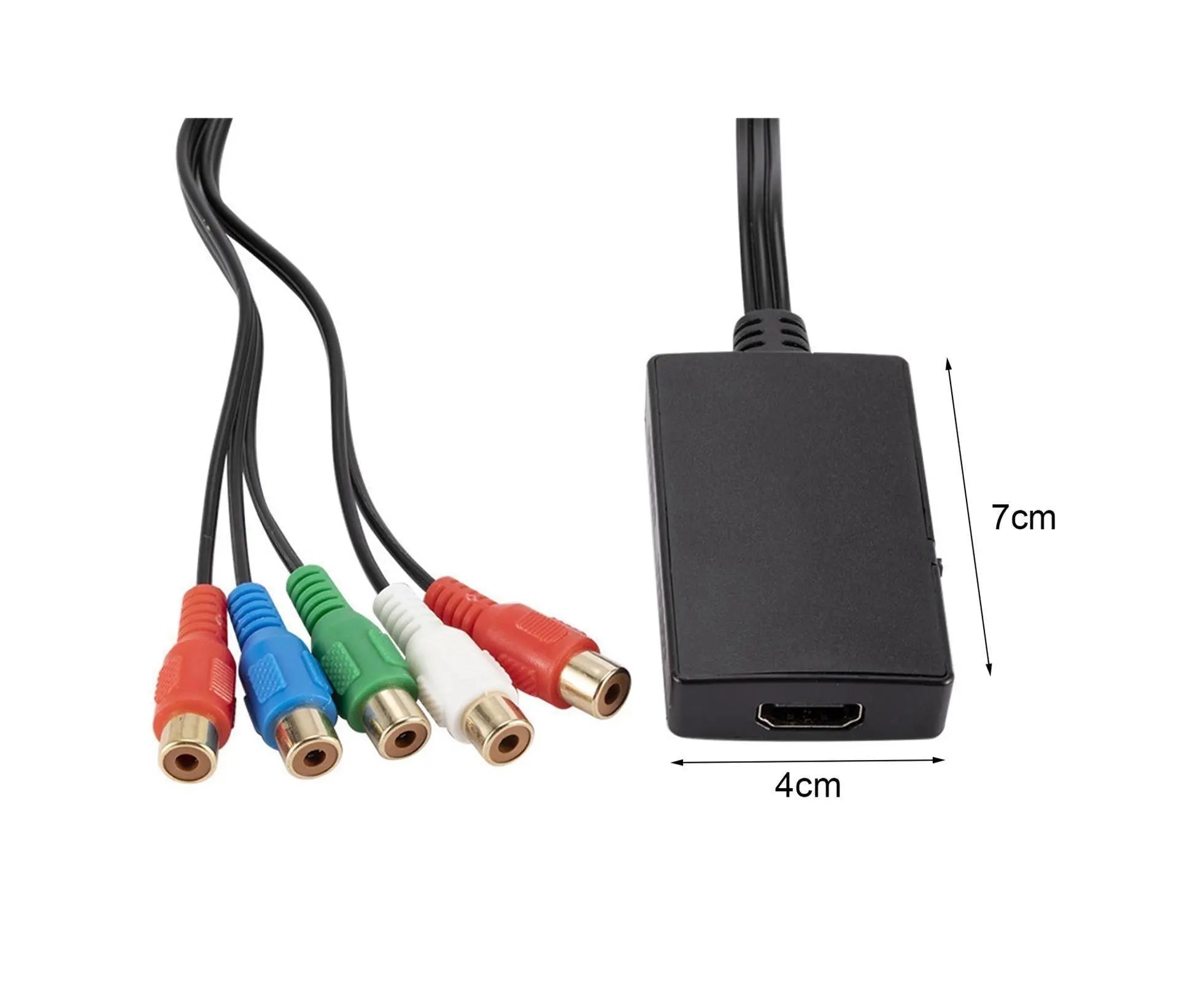 HDMI-compatible Converter No Distortion Portable Black Quick Transmission HDMI-compatible to YPBPR Converter for Projector Black Wholesale Hub