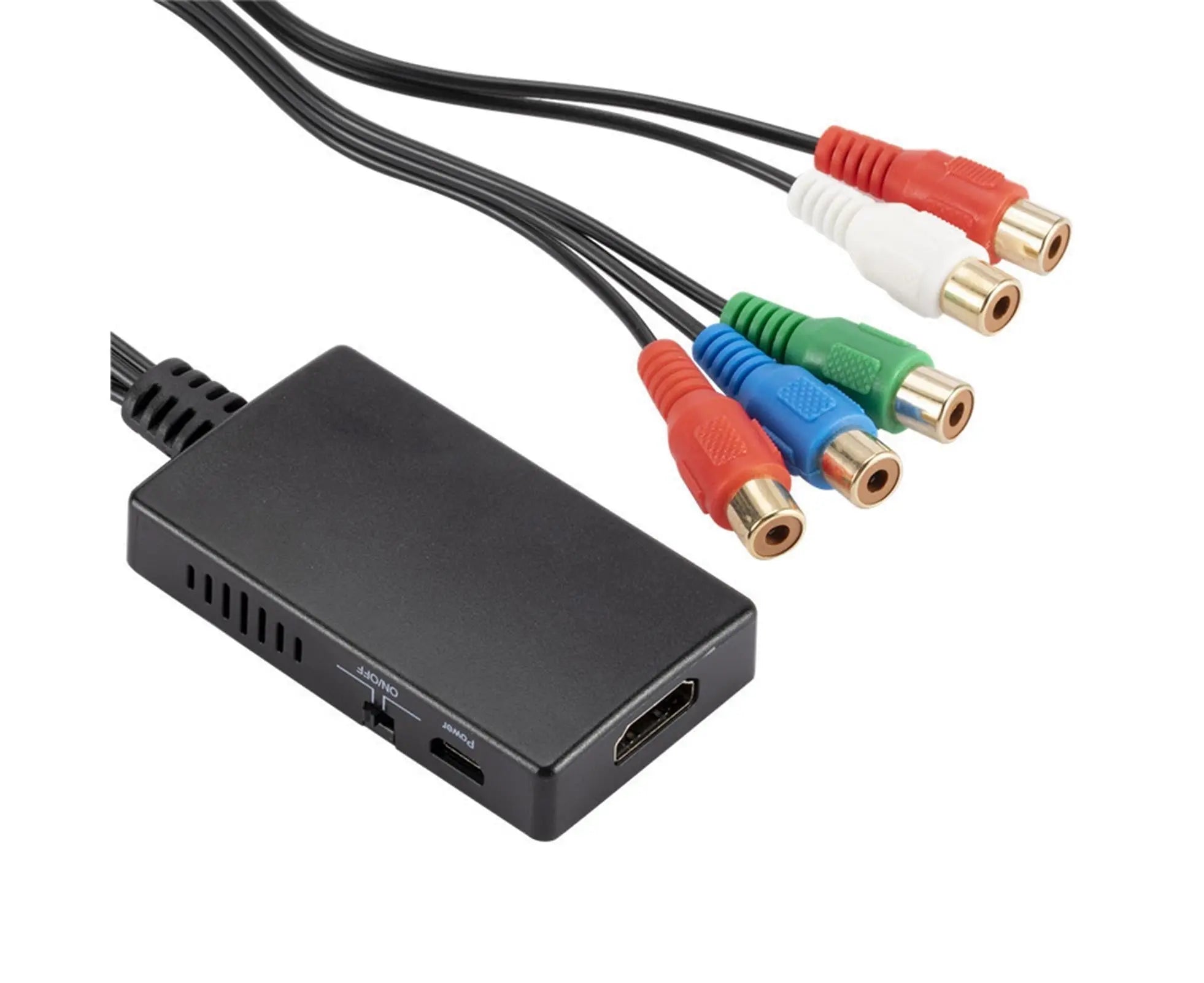 HDMI-compatible Converter No Distortion Portable Black Quick Transmission HDMI-compatible to YPBPR Converter for Projector Black Wholesale Hub
