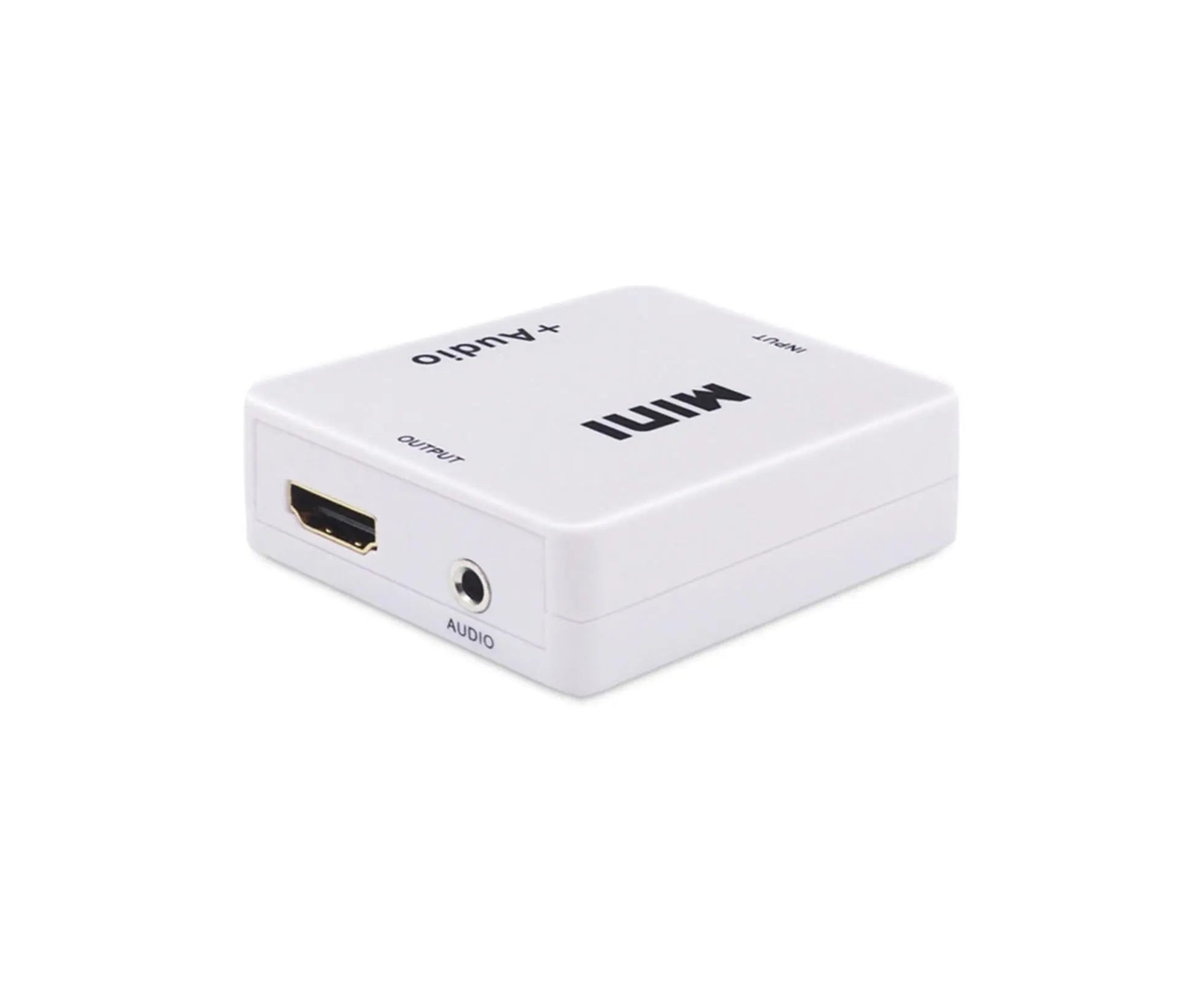 Multifunctional 1080P HDMI-compatible to HDMI-compatible 3.5mm R/L Audio Converter Extractor Splitter White Wholesale Hub
