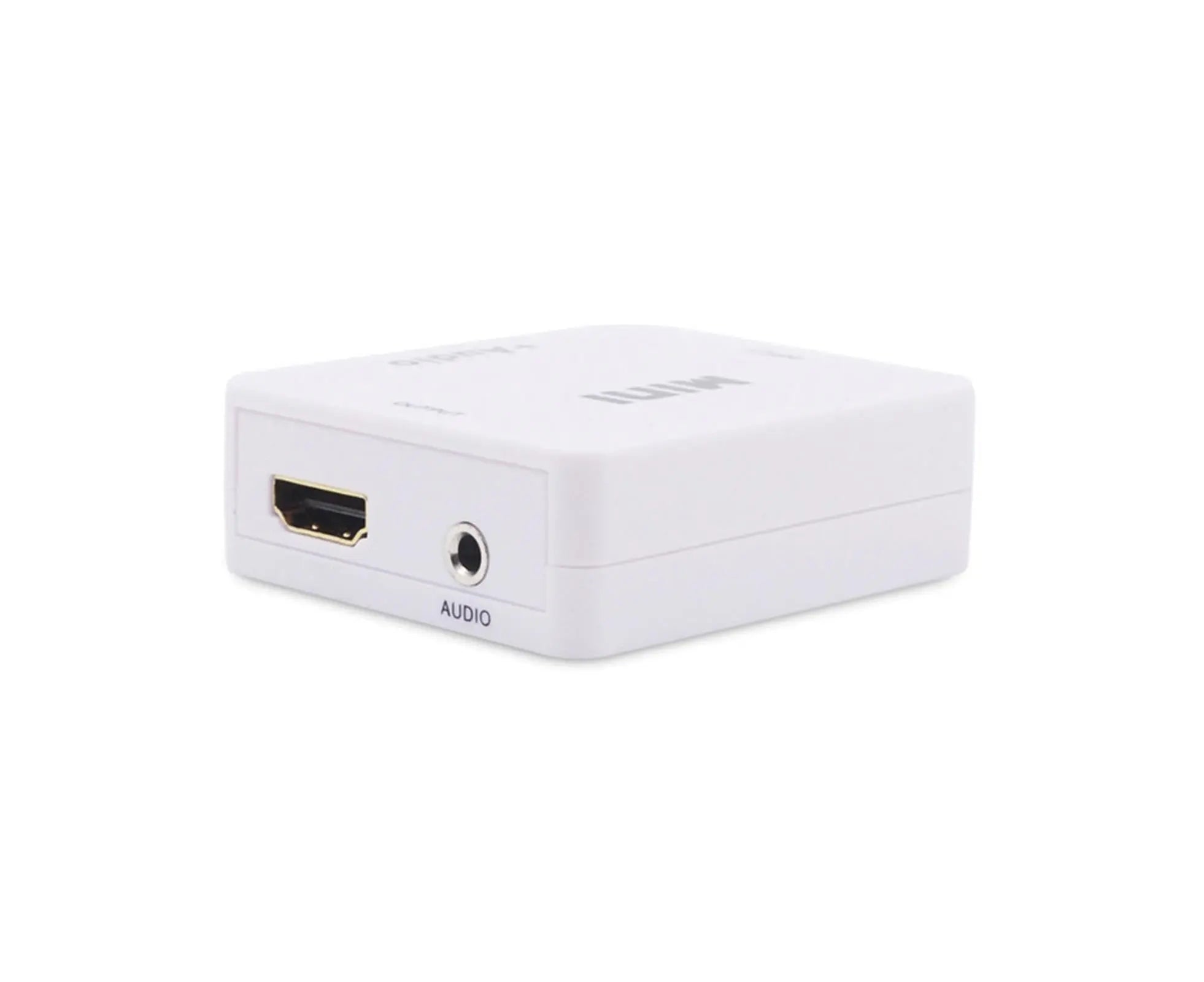 Multifunctional 1080P HDMI-compatible to HDMI-compatible 3.5mm R/L Audio Converter Extractor Splitter White Wholesale Hub