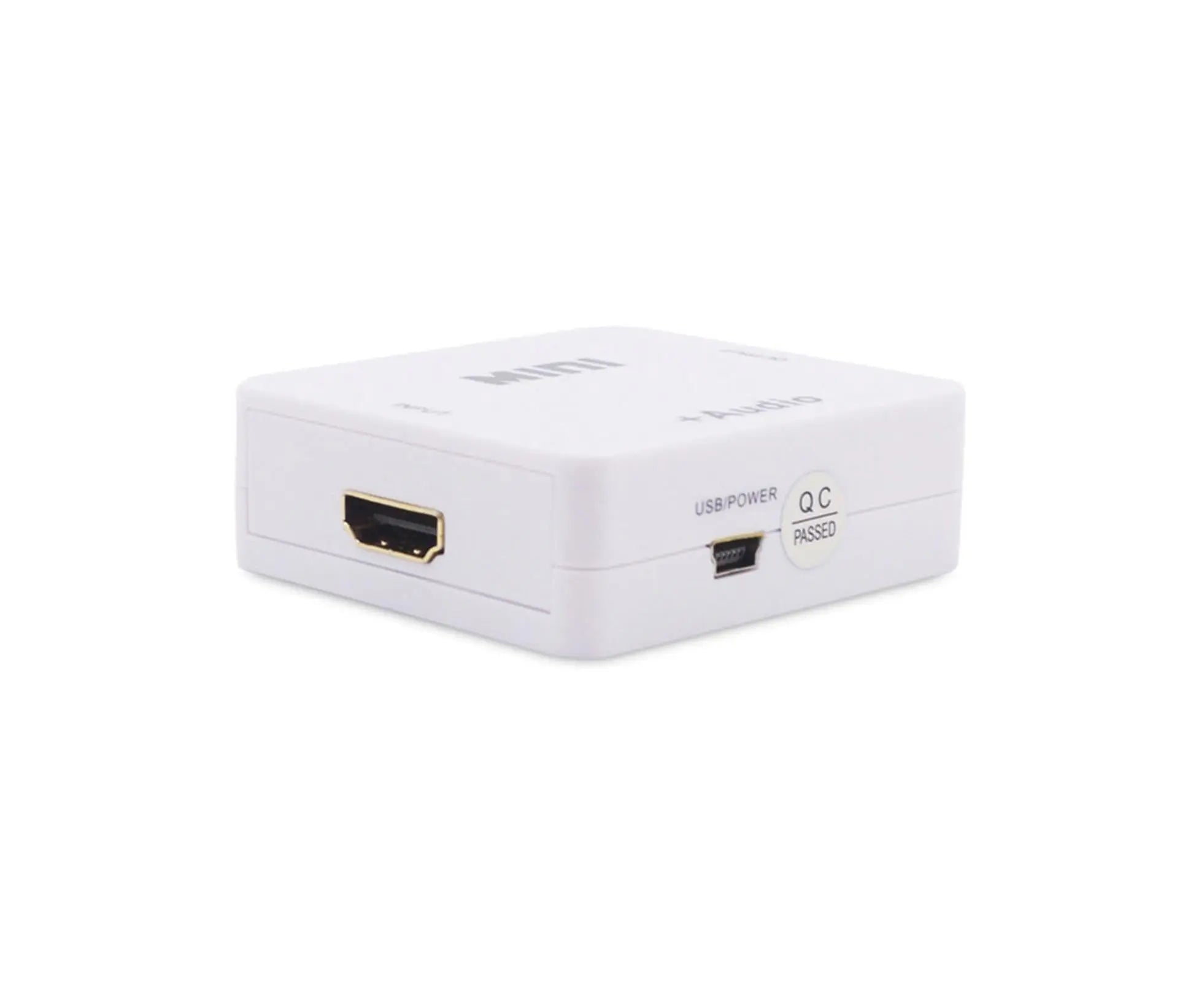 Multifunctional 1080P HDMI-compatible to HDMI-compatible 3.5mm R/L Audio Converter Extractor Splitter White Wholesale Hub