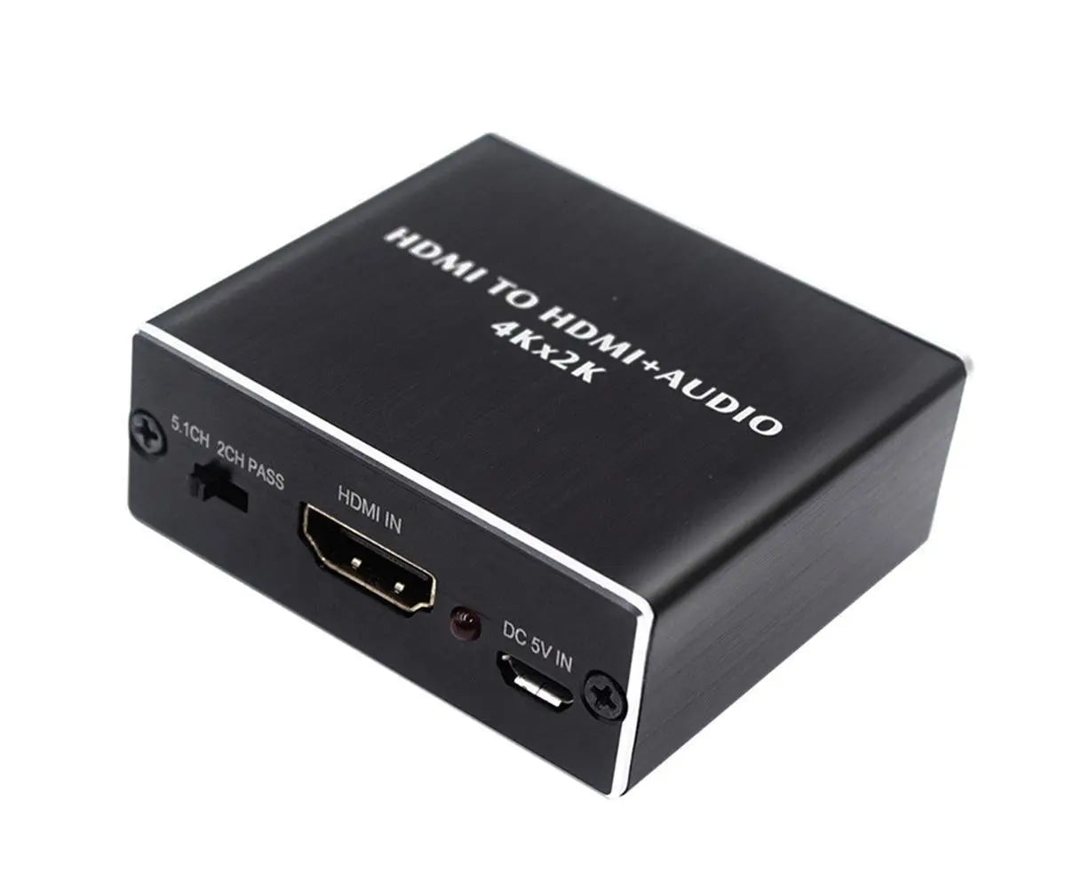 Portable 4Kx2K HDMI-compatible 1.4 Audio Splitter Extractor 5.1CH SPDIF Optical Converter Wholesale Hub