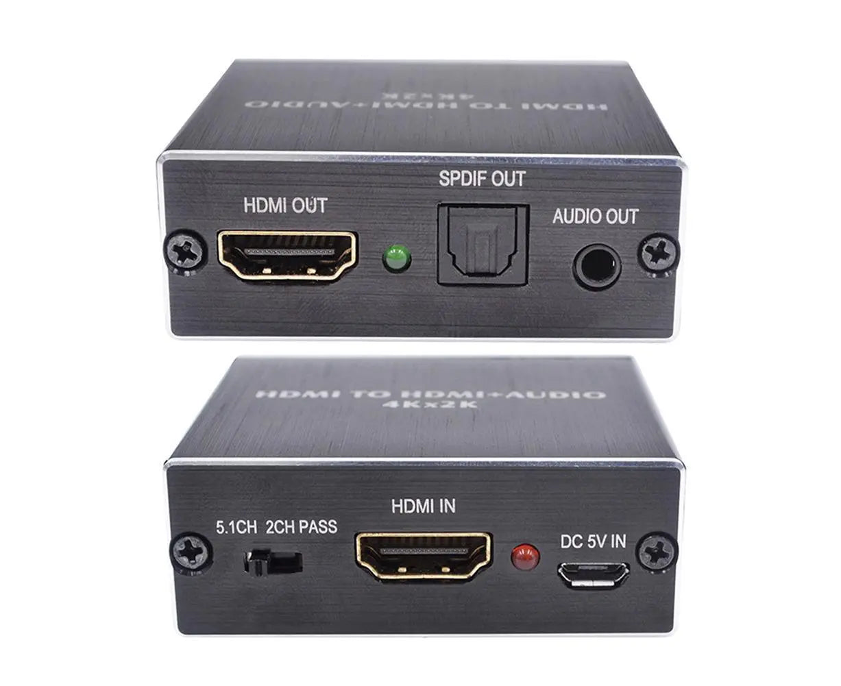 Portable 4Kx2K HDMI-compatible 1.4 Audio Splitter Extractor 5.1CH SPDIF Optical Converter Wholesale Hub