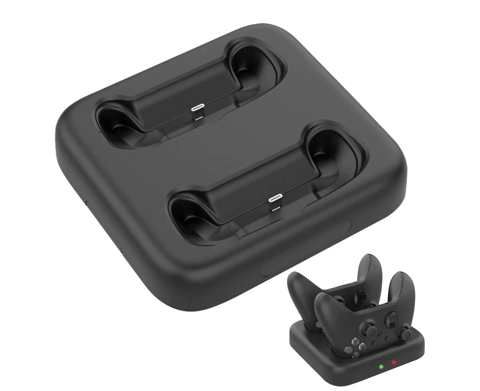 Portable Gamepad Wireless Charger with Dual Ports for Xbox Series X/S Controller Black Wholesale Hub