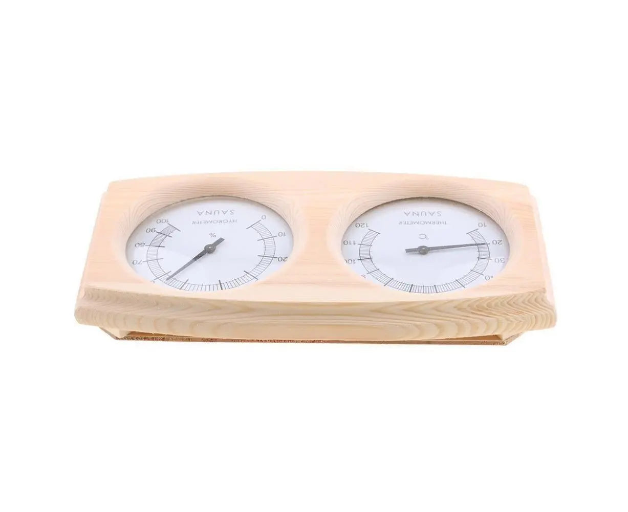 2 in 1 Sauna Room Wooden Thermometer Hygrometer Steam Temperature Humidity Meter Wholesale Hub