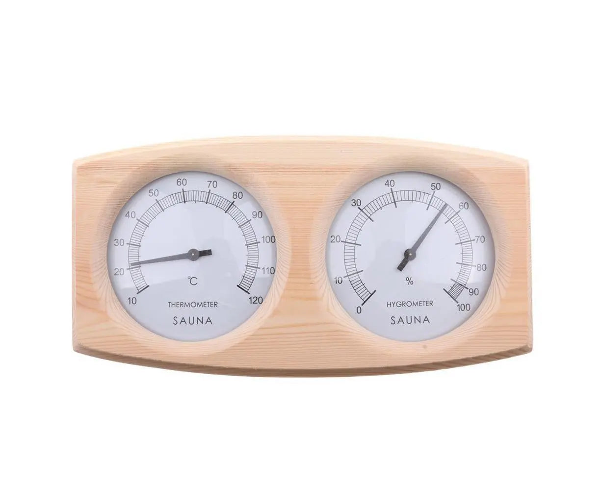 2 in 1 Sauna Room Wooden Thermometer Hygrometer Steam Temperature Humidity Meter Wholesale Hub
