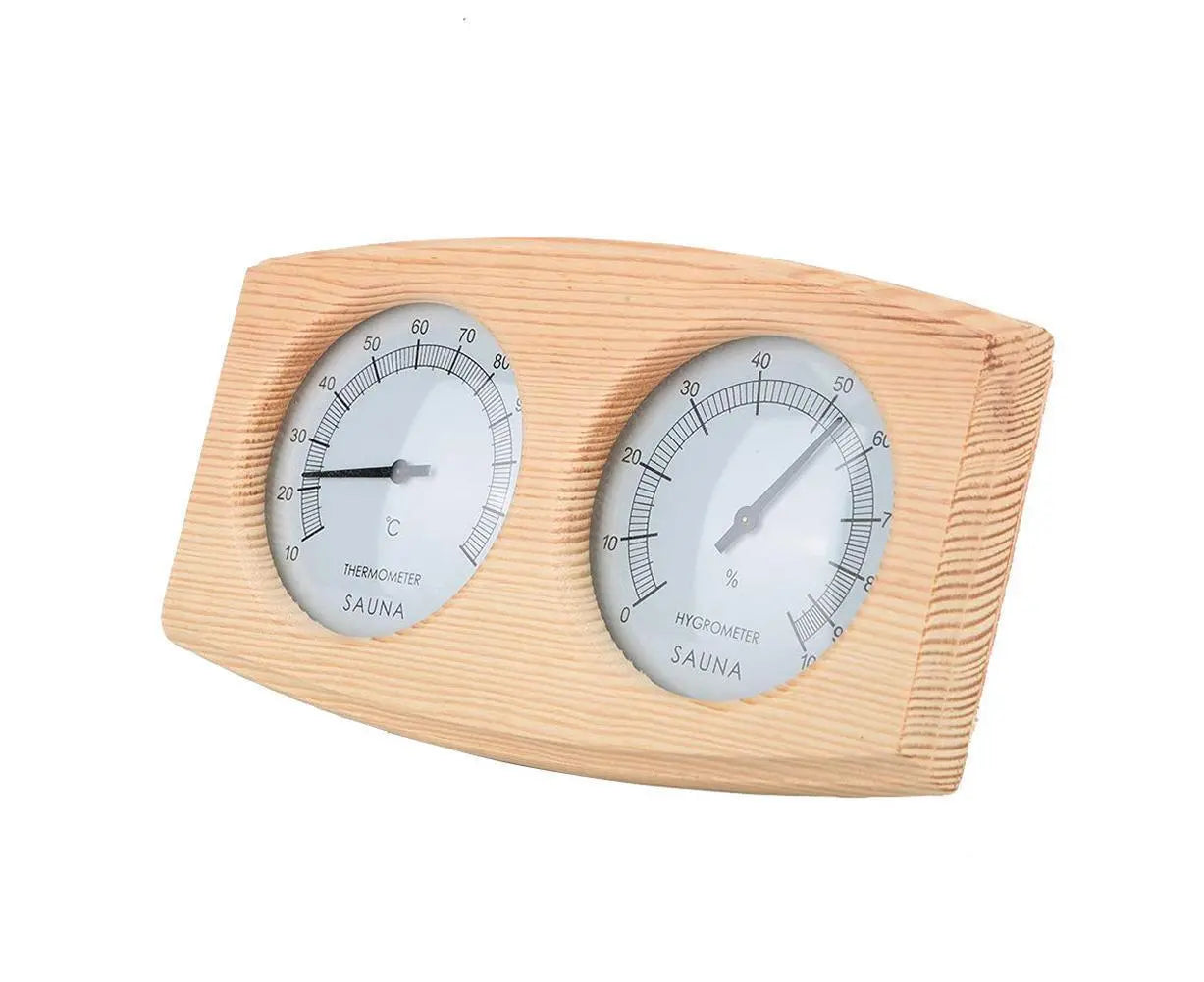 2 in 1 Sauna Room Wooden Thermometer Hygrometer Steam Temperature Humidity Meter Wholesale Hub