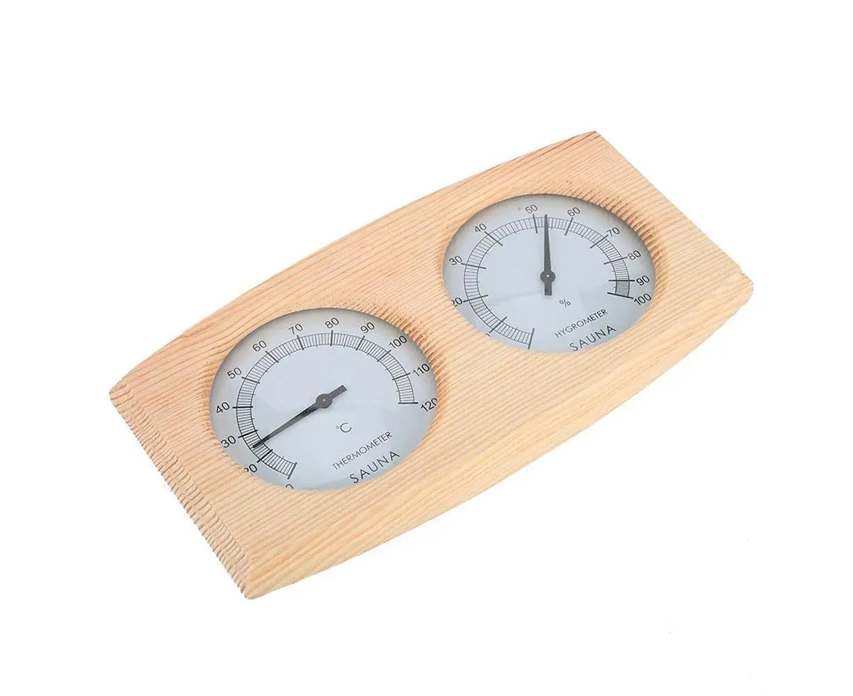 2 in 1 Sauna Room Wooden Thermometer Hygrometer Steam Temperature Humidity Meter Wholesale Hub