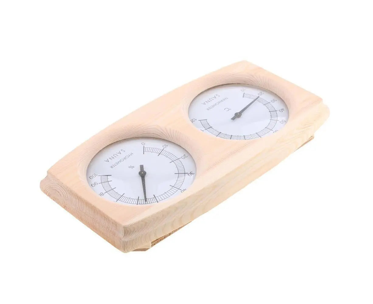 2 in 1 Sauna Room Wooden Thermometer Hygrometer Steam Temperature Humidity Meter Wholesale Hub