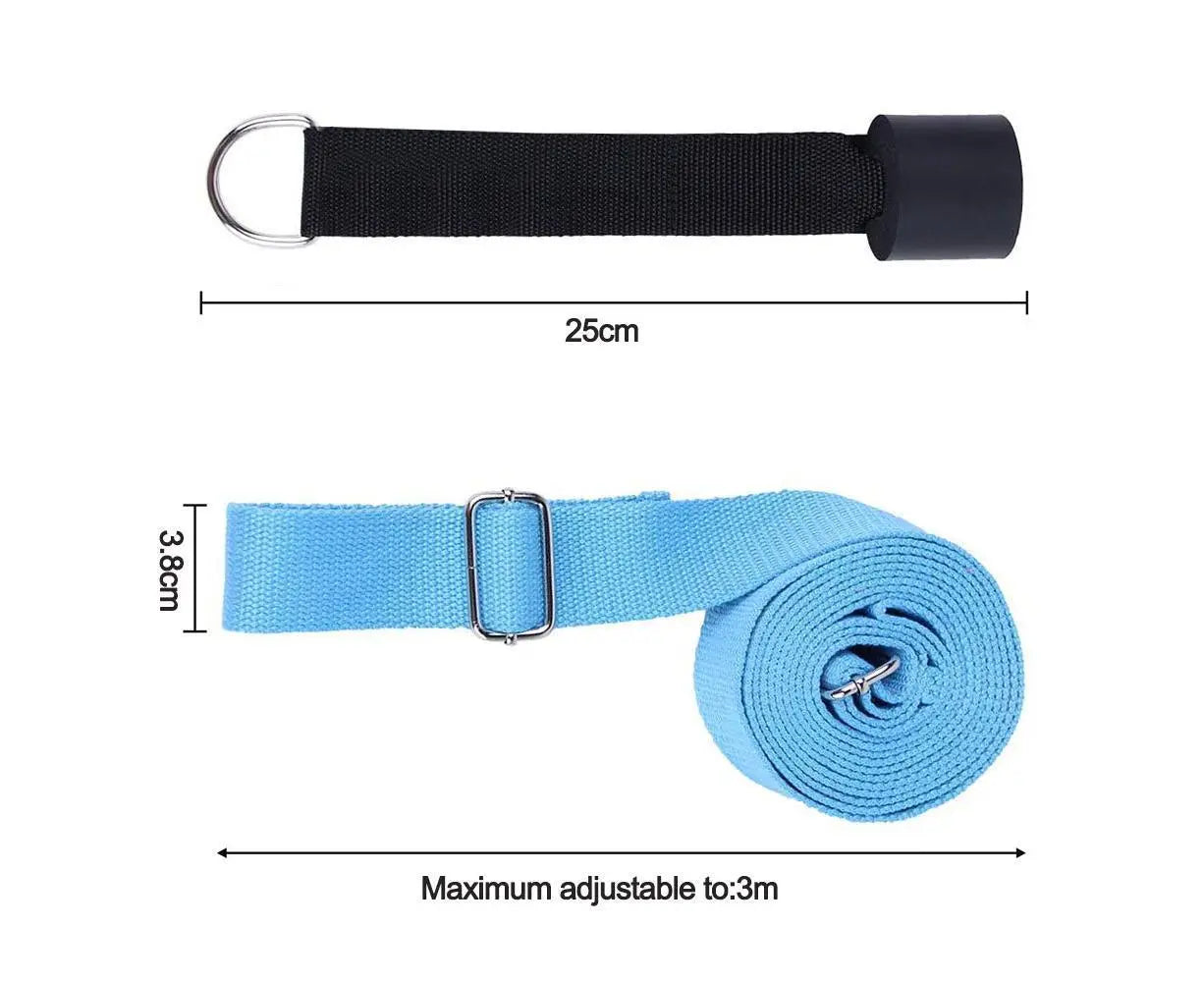 Adjustable Leg Stretcher, Door Flexibility Stretching Leg Strap,Great for Ballet Cheer Dance Gymnastics or Any Sport Leg Stretcher Door - Lake blue Wholesale Hub
