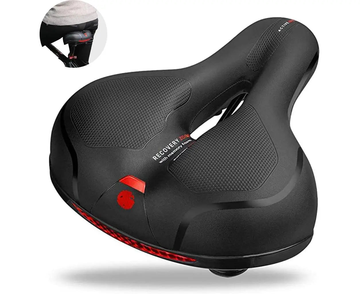 Bicycle Saddle, Memory Foam Gel Bicycle Saddle, Ergonomic Hollow Saddle, Waterproof And Breathable Saddle For Men And Women Wholesale Hub