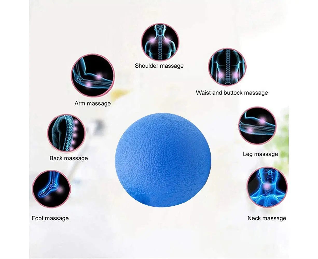 Fitness Ultimate Massage Balls for Physical Therapy ,Deep Tissue Trigger Point Myofascial Release Tools,Back, Shoulder - Blue Wholesale Hub
