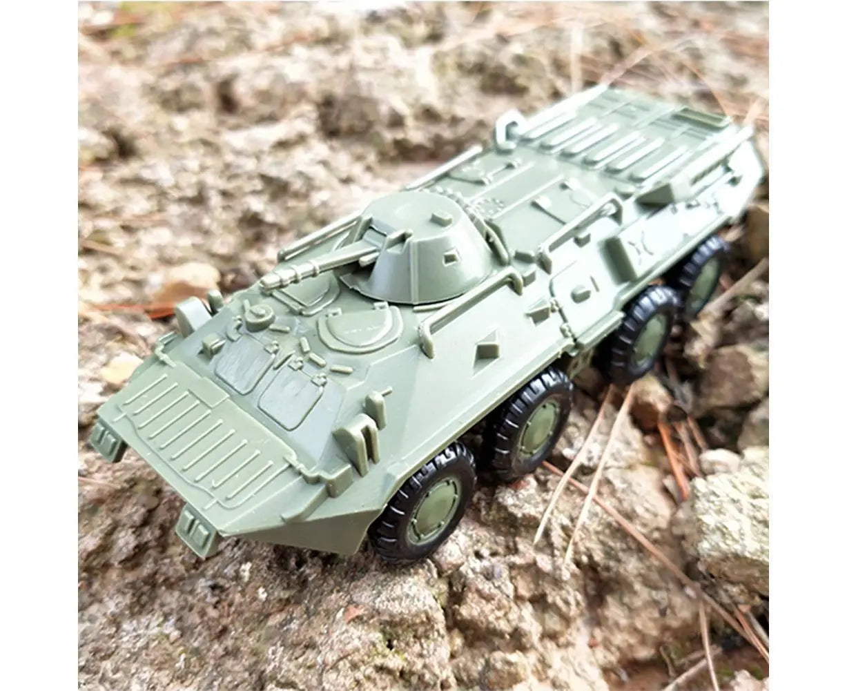 2Pcs/Set 1/72 M35 Truck BTR-80 Cavalry Carrier Model DIY Assembly Craft Boy and Girls Toy Wholesale Hub