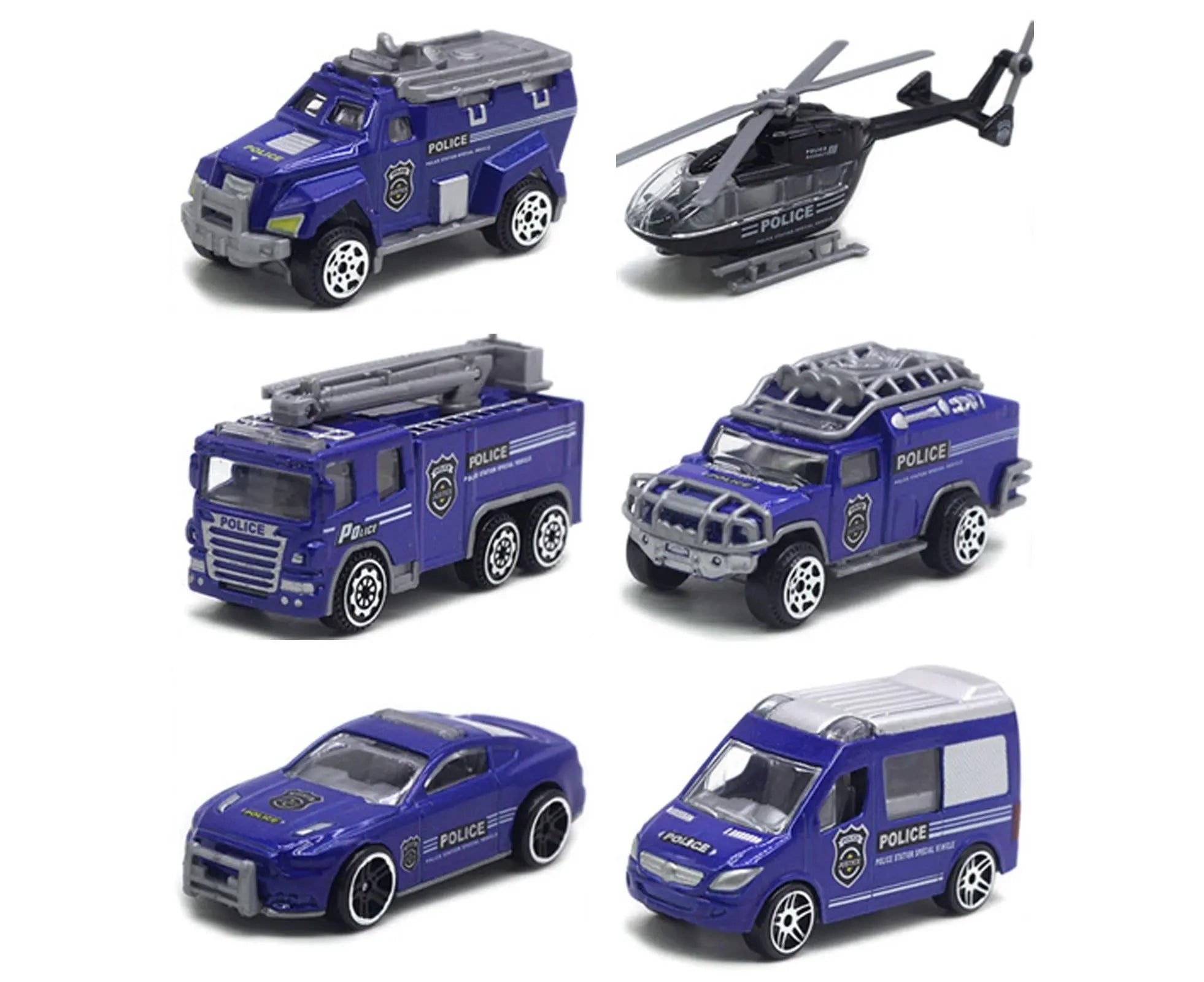 6Pcs Engineering Vehicle Simulate Gifts 1/58 Scale Boy and Girls Interactive Play Pull Back Car for School Wholesale Hub