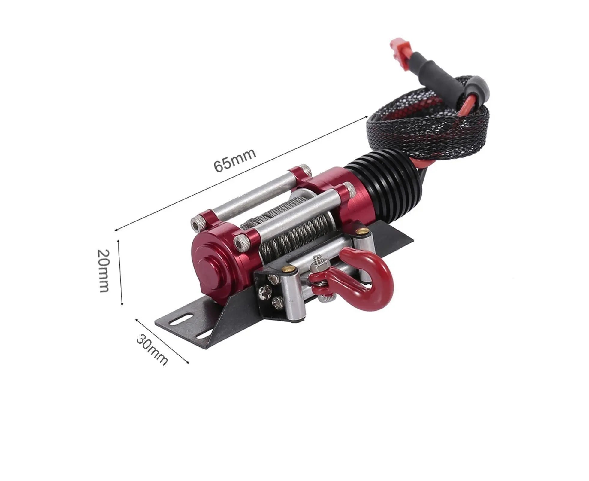 RC Car Winch Practical Durable Lightweight Creative Portable Replacement Metal 1/10 RC Car Automatic Crawler Winch Set Wholesale Hub