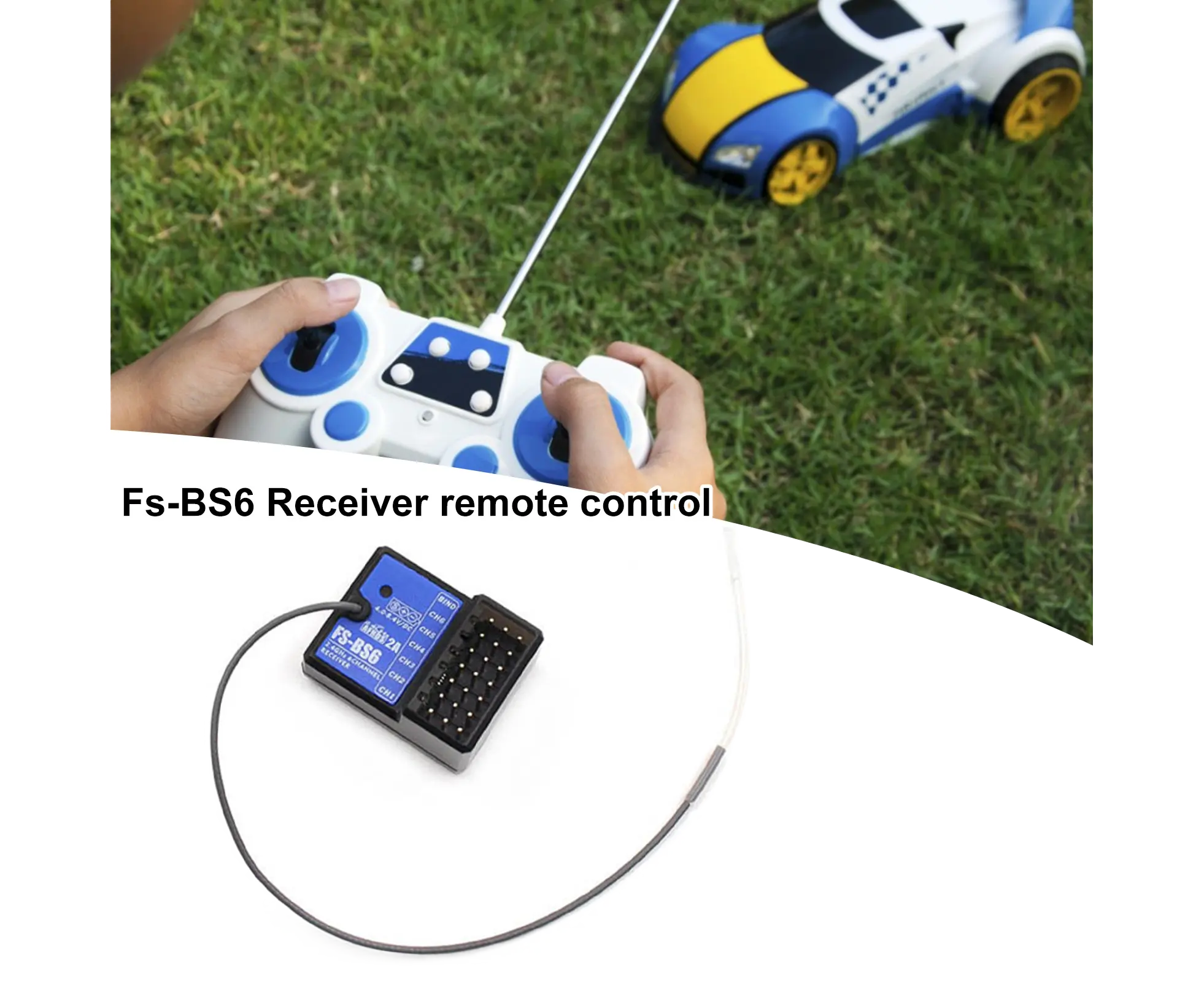 RC Receiver Durable Practical Useful secure Sturdy Portable Plastic RC Car Boat 2.4GHz 6 Channel Receiver Wholesale Hub