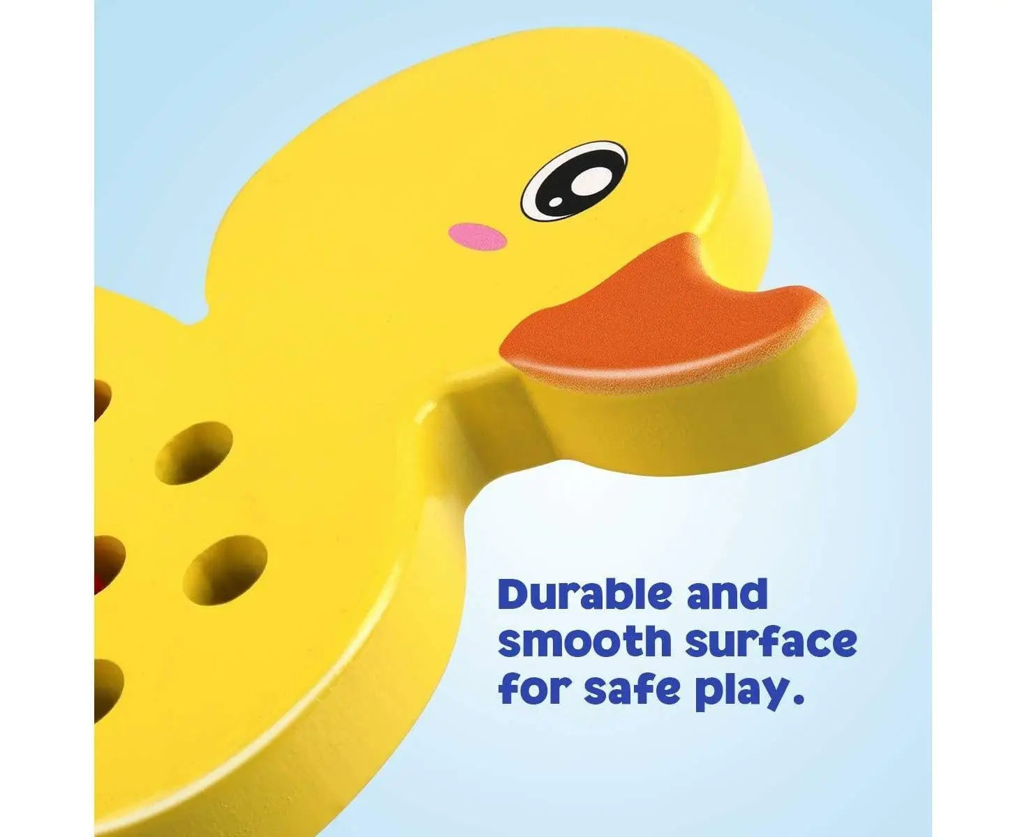 Wooden Lacing Duck And Elephant, 2Pcs Animals Fine Motor Skills Threading Toys, Airplane Car Travel Game Montessori Cognition Preschool Puzzle Gift For Yea Wholesale Hub