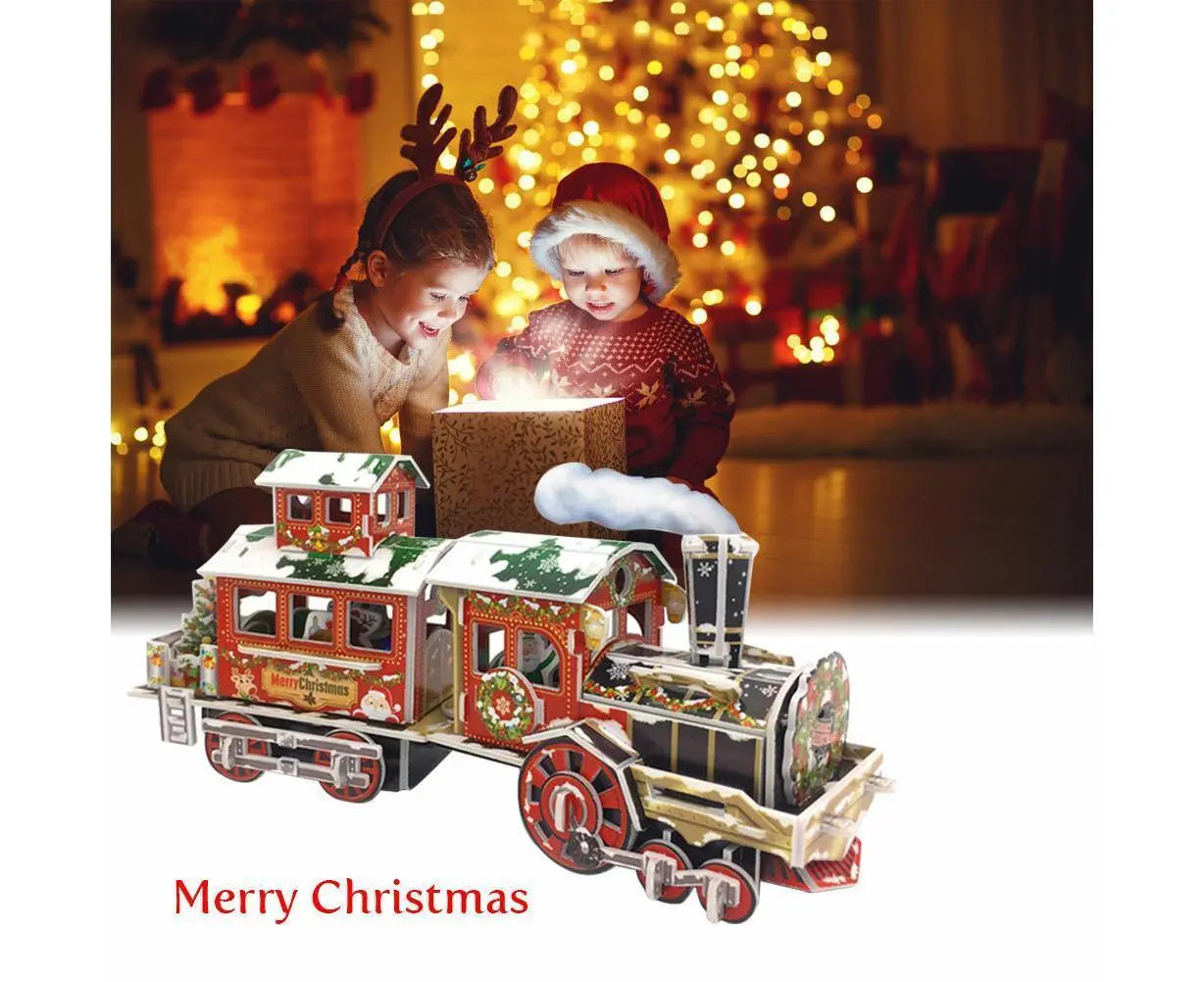3D Christmas Train Jigsaw Puzzles Jigsaw Express for Christmas Birthday and Valentine Gift Wholesale Hub