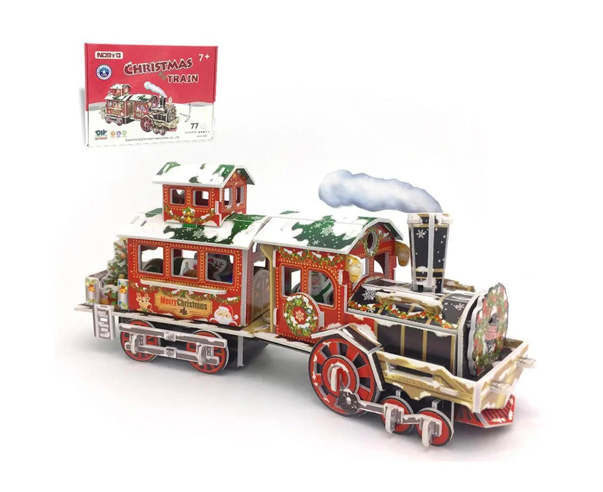 3D Christmas Train Jigsaw Puzzles Jigsaw Express for Christmas Birthday and Valentine Gift Wholesale Hub