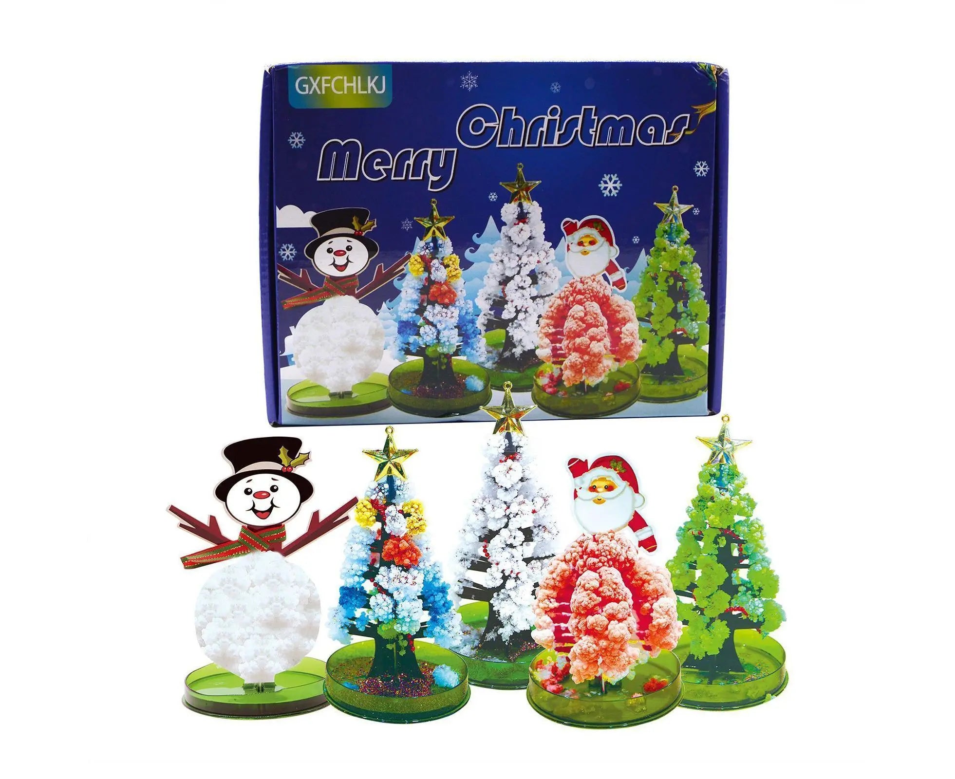 Educational Handmade DIY Toys Magic Christmas Tree Paper Tree Blossom Christmas Gift Box Wholesale Hub
