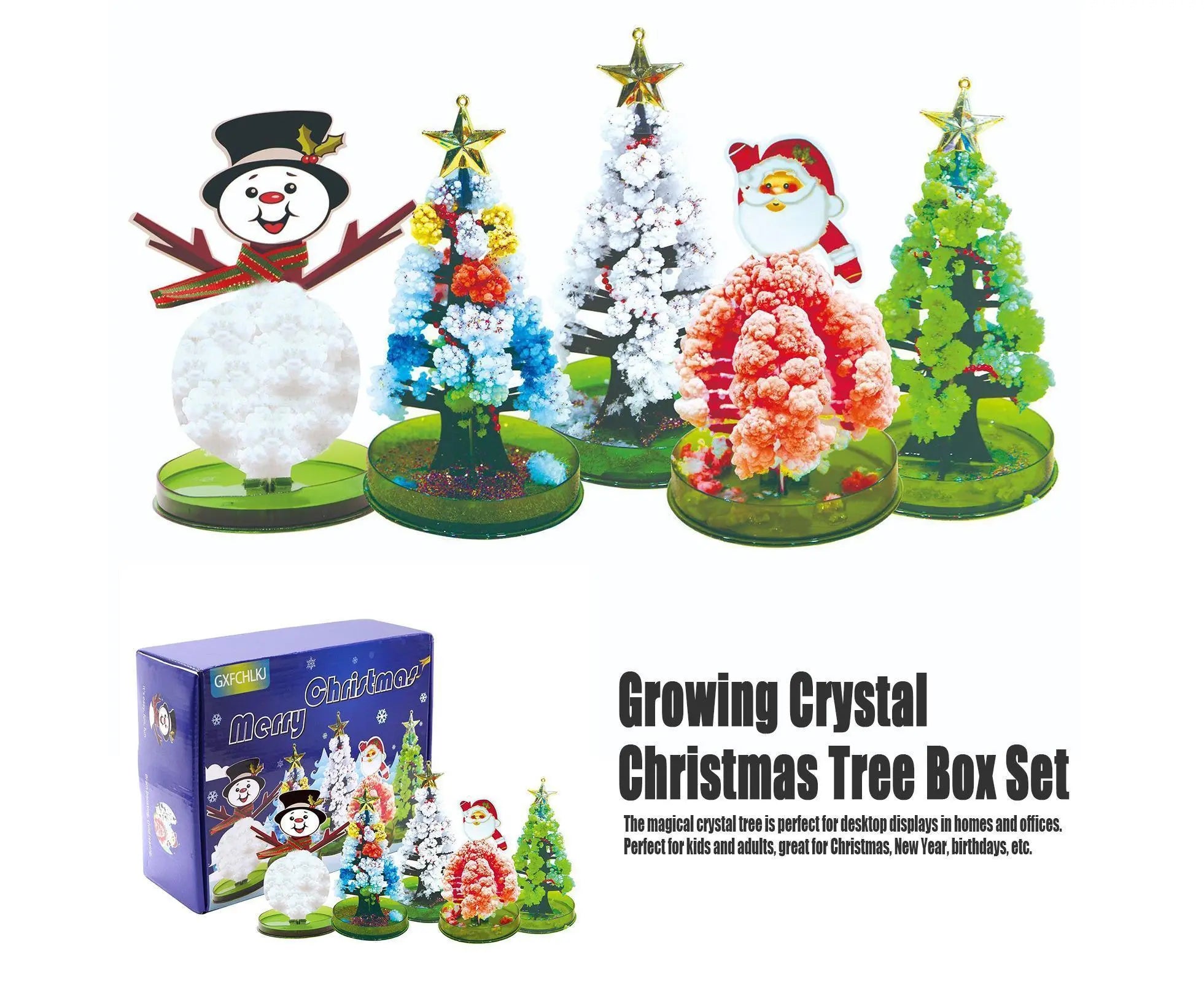 Educational Handmade DIY Toys Magic Christmas Tree Paper Tree Blossom Christmas Gift Box Wholesale Hub