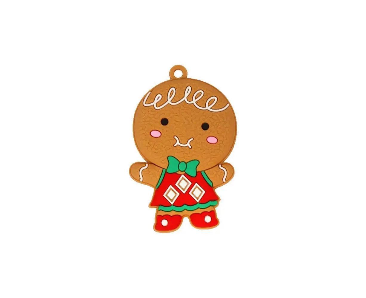 12Pcs Gingerbread Man Christmas Tree Hanging Pendants Cute Christmas Party Ornaments Wholesale Hub