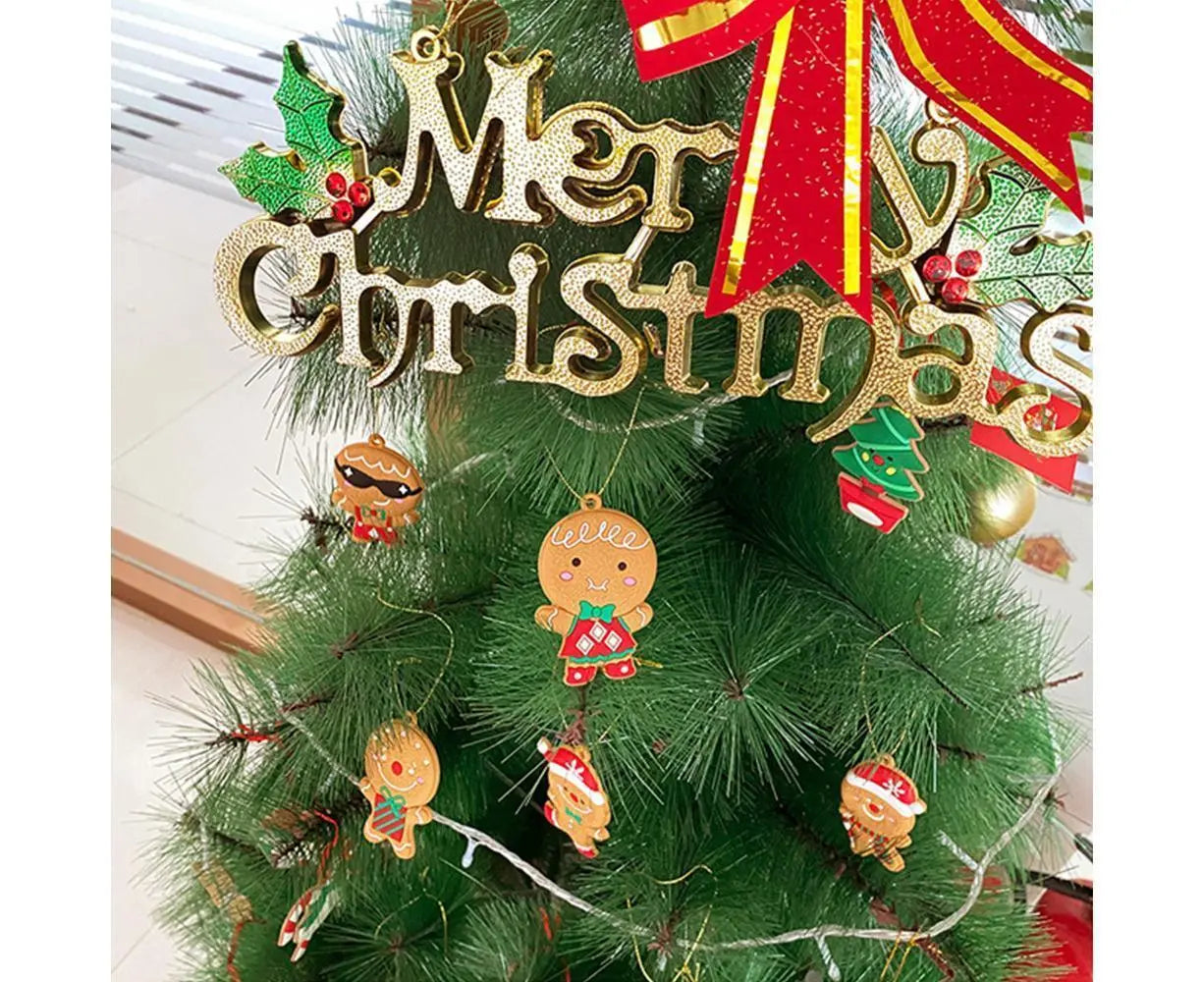 12Pcs Gingerbread Man Christmas Tree Hanging Pendants Cute Christmas Party Ornaments Wholesale Hub