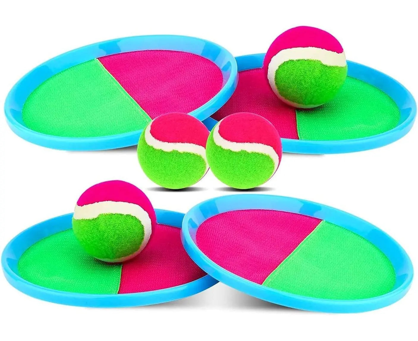 Toys Toss and Catch Game Set, Ball Sports Games with Paddles Balls and Storage Bag, Cotton ball toys Wholesale Hub