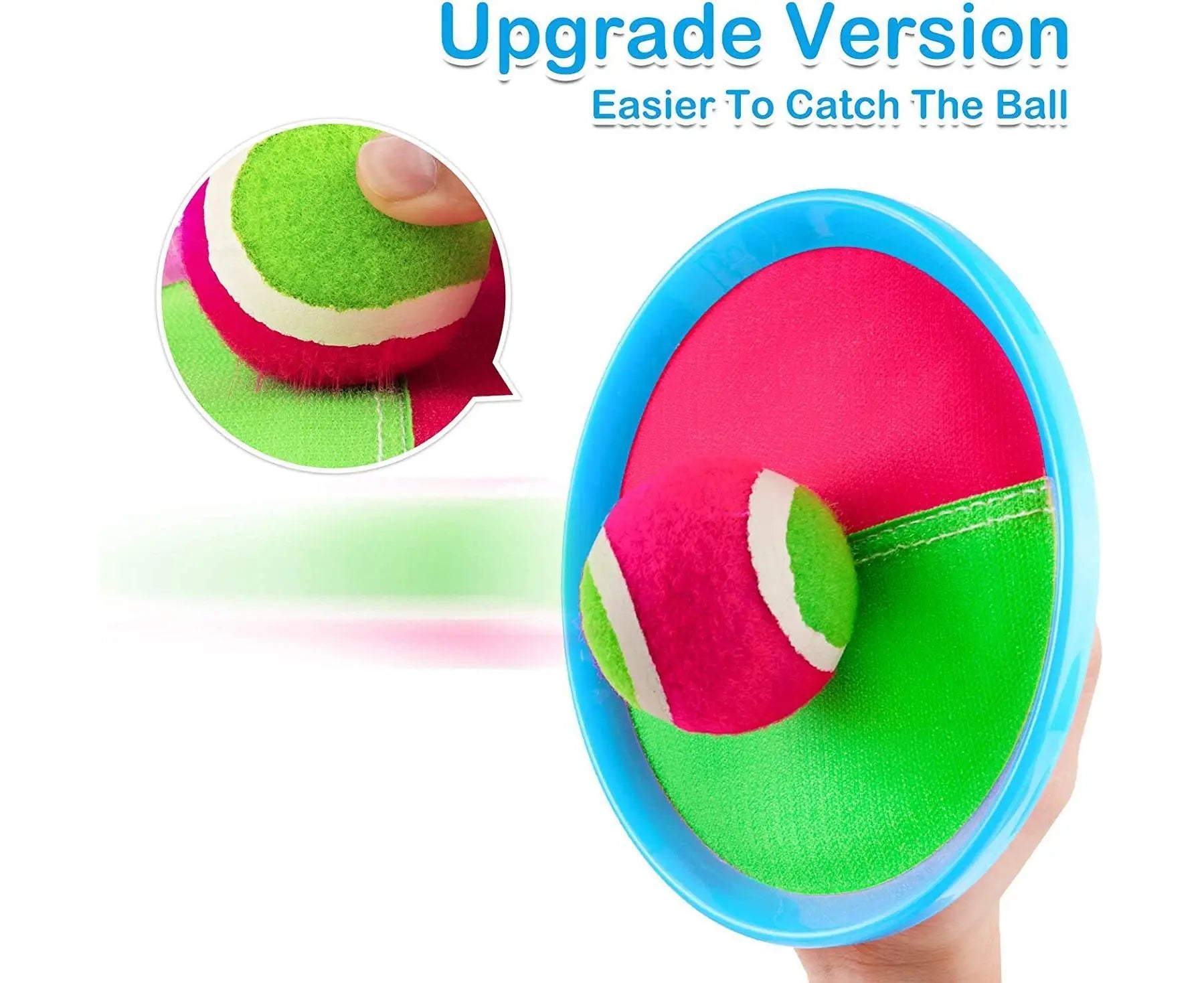 Toys Toss and Catch Game Set, Ball Sports Games with Paddles Balls and Storage Bag, Cotton ball toys Wholesale Hub