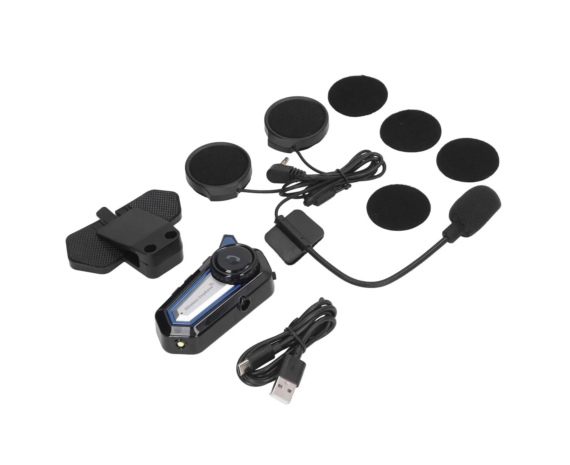 BT31 Motorcycle Bluetooth Helmet Headset Wireless Hands Free Stereo Waterproof Noise Cancelling Headset with Flashlight Wholesale Hub