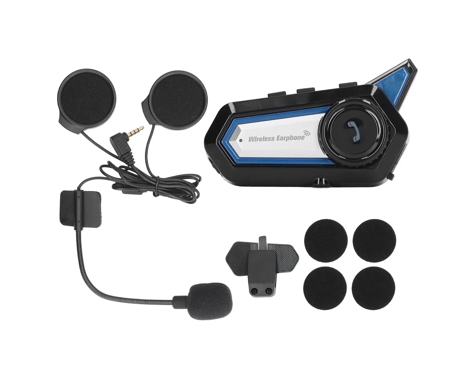 BT31 Motorcycle Bluetooth Helmet Headset Wireless Hands Free Stereo Waterproof Noise Cancelling Headset with Flashlight Wholesale Hub
