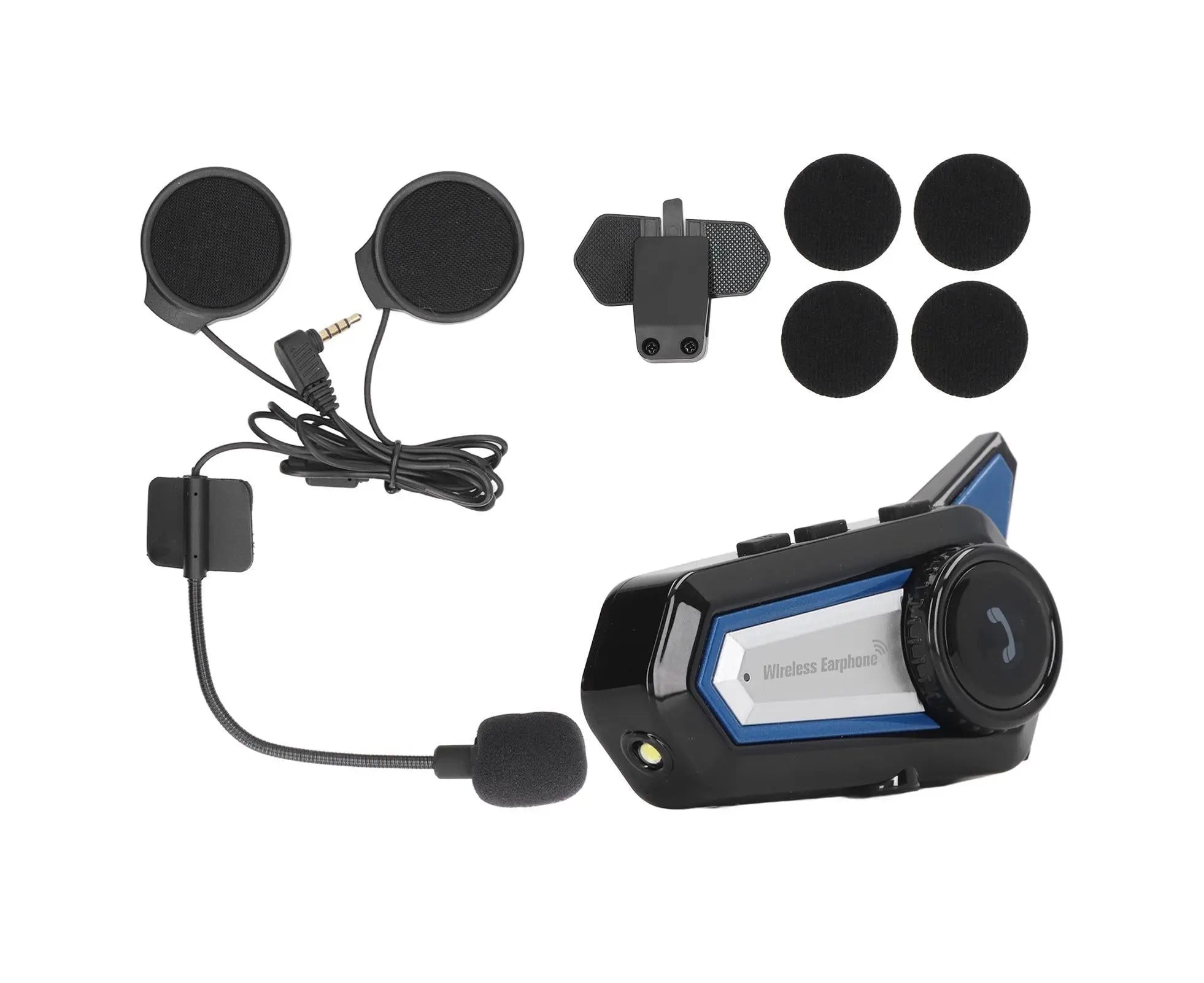 BT31 Motorcycle Bluetooth Helmet Headset Wireless Hands Free Stereo Waterproof Noise Cancelling Headset with Flashlight Wholesale Hub