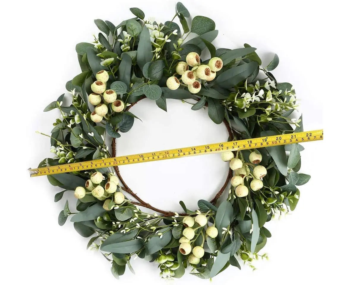 Green Eucalyptus Wreath,Artificial Eucalyptus Leaves Wreath Wholesale Hub