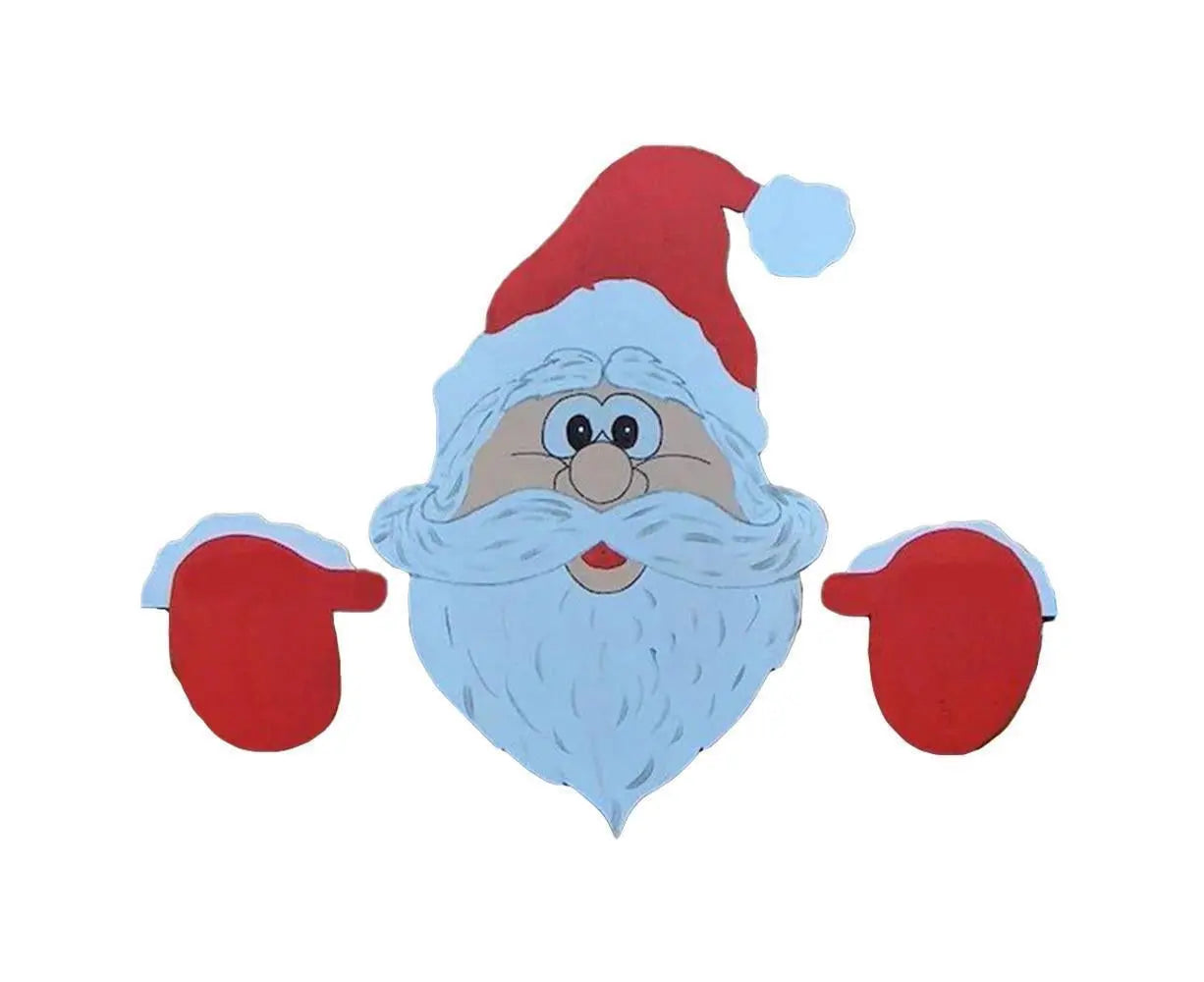 Santa Claus Fence Peeker Christmas Decoration Outdoor Festivity To The Occasion Wholesale Hub