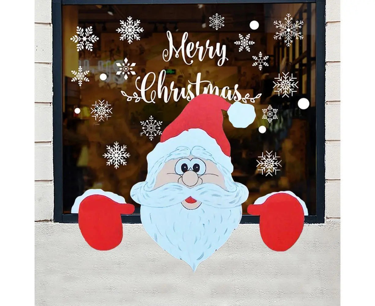 Santa Claus Fence Peeker Christmas Decoration Outdoor Festivity To The Occasion Wholesale Hub