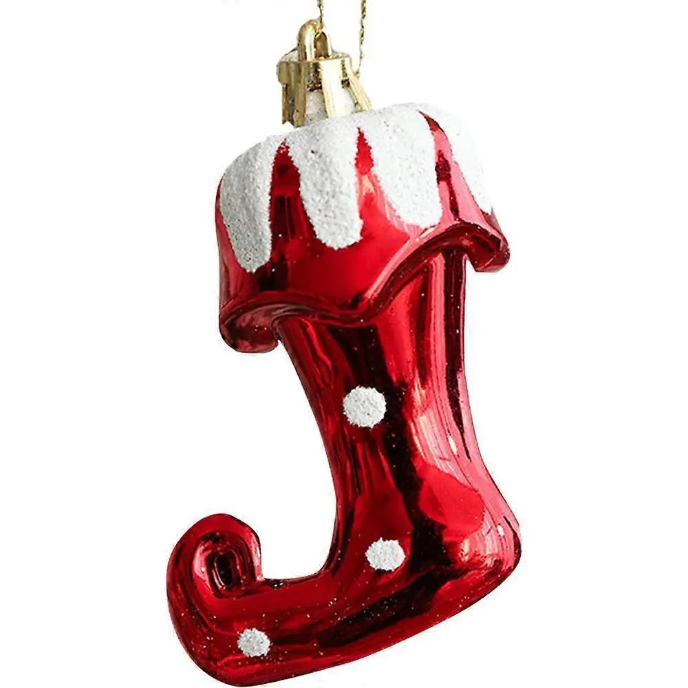 Plastic Christmas balls, Christmas tree decorations, Christmas balls, Christmas tree decorations, Christmas tree decorations (boots) Wholesale Hub