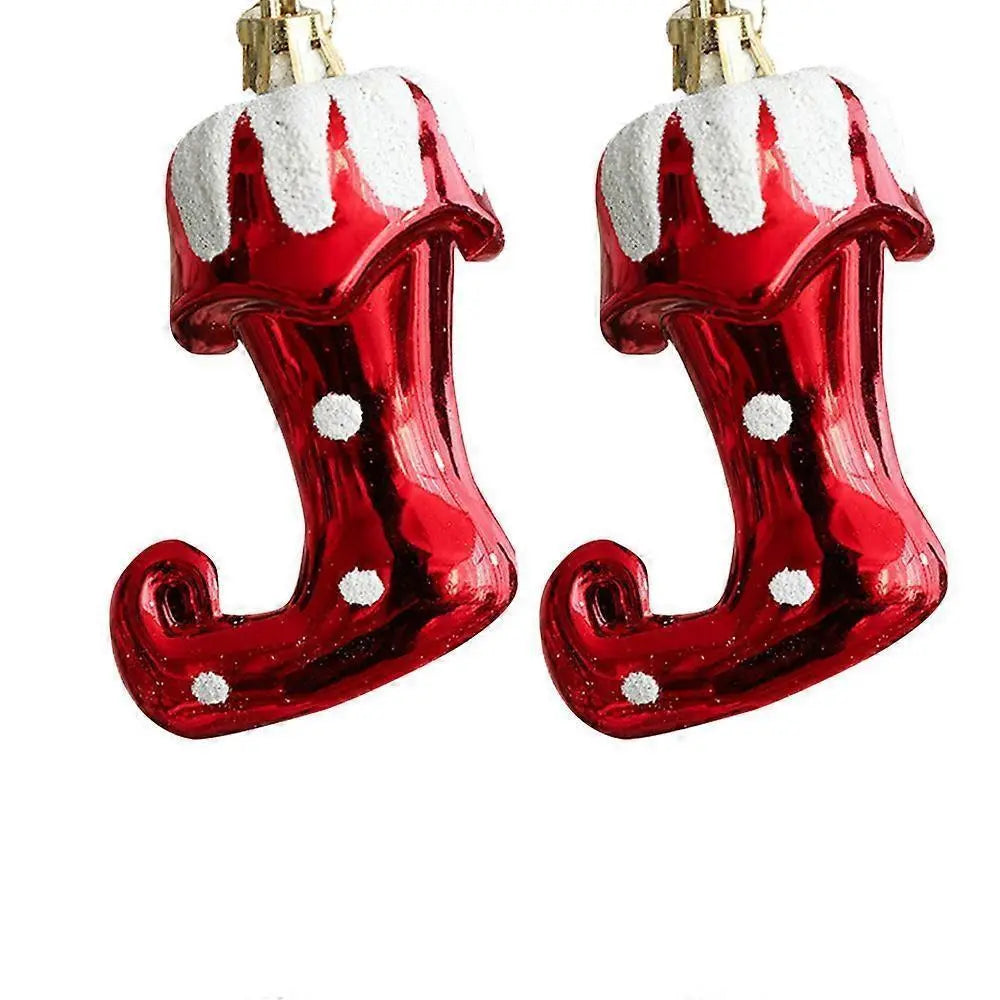 Plastic Christmas balls, Christmas tree decorations, Christmas balls, Christmas tree decorations, Christmas tree decorations (boots) Wholesale Hub