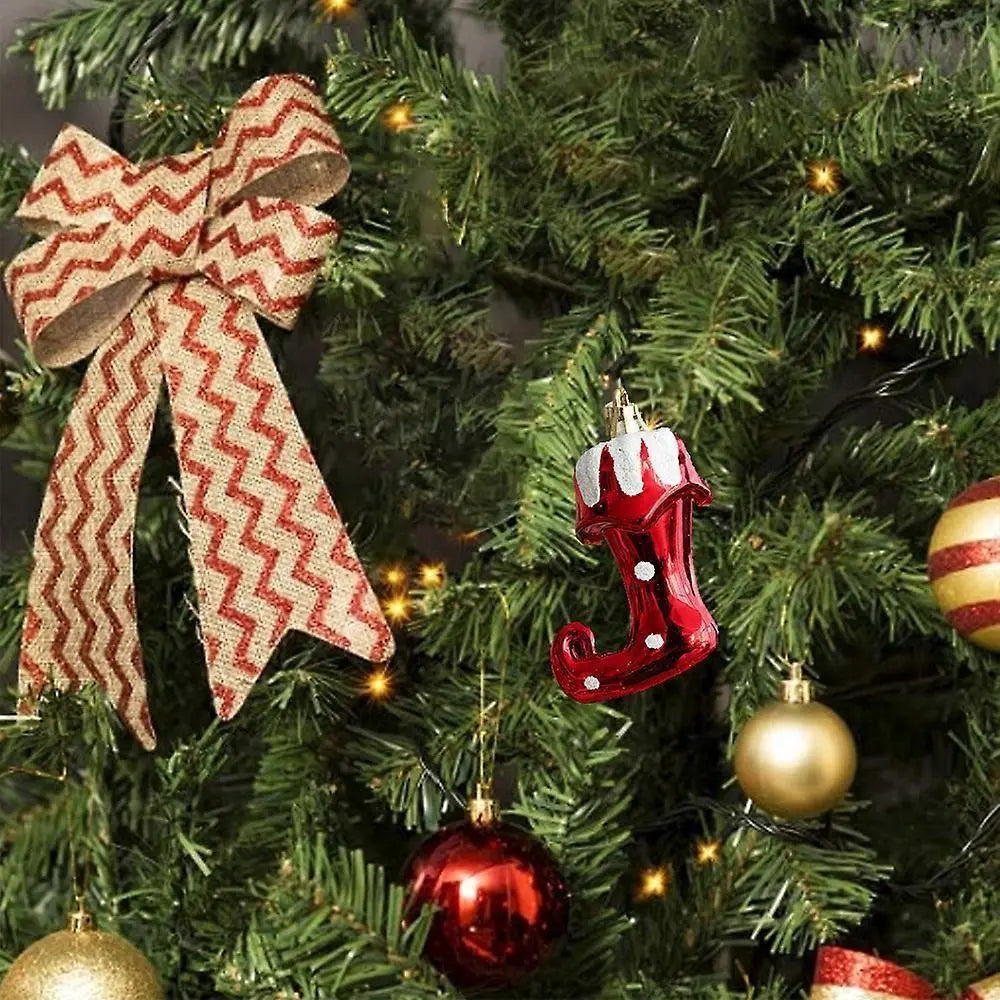 Plastic Christmas balls, Christmas tree decorations, Christmas balls, Christmas tree decorations, Christmas tree decorations (boots) Wholesale Hub