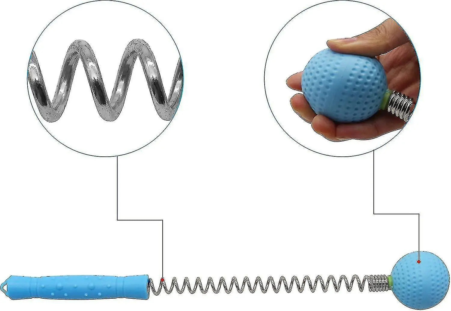 2pcs Massage Stick,massage Ball Hammer, Blue Wholesale Hub