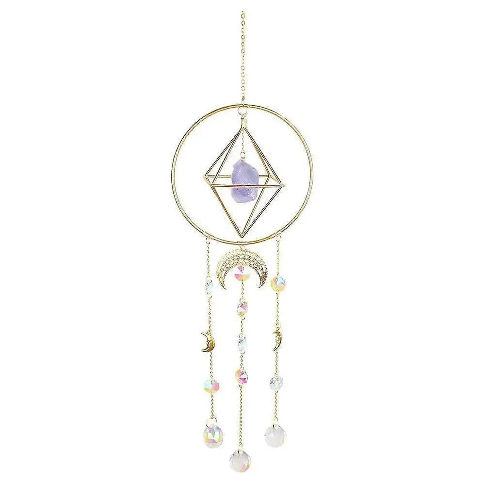 Crystal Prism - Handmade Gold Plated Suncatcher Chandelier Hanging Crystal Tracery Wholesale Hub