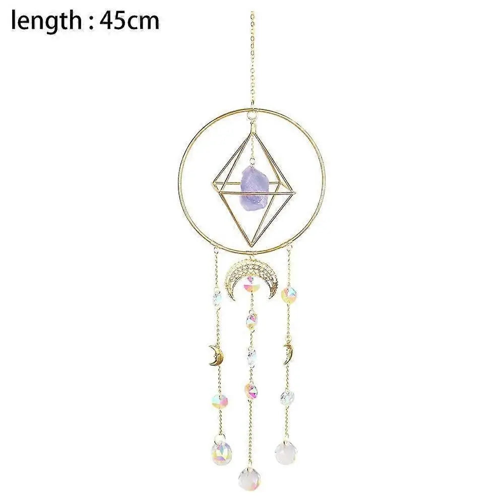 Crystal Prism - Handmade Gold Plated Suncatcher Chandelier Hanging Crystal Tracery Wholesale Hub
