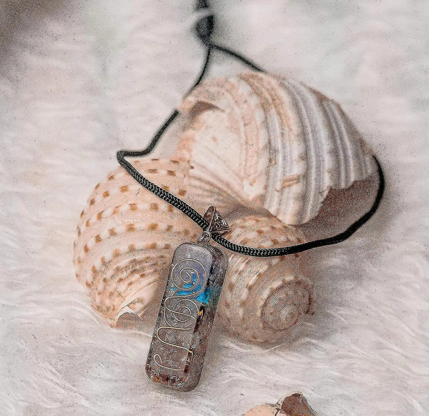Necklace Handmade Healing Orgone Pendant Crystal Necklace Spiritual With Adjustable Cord For Men Women Positive Energy, Meditation Wholesale Hub