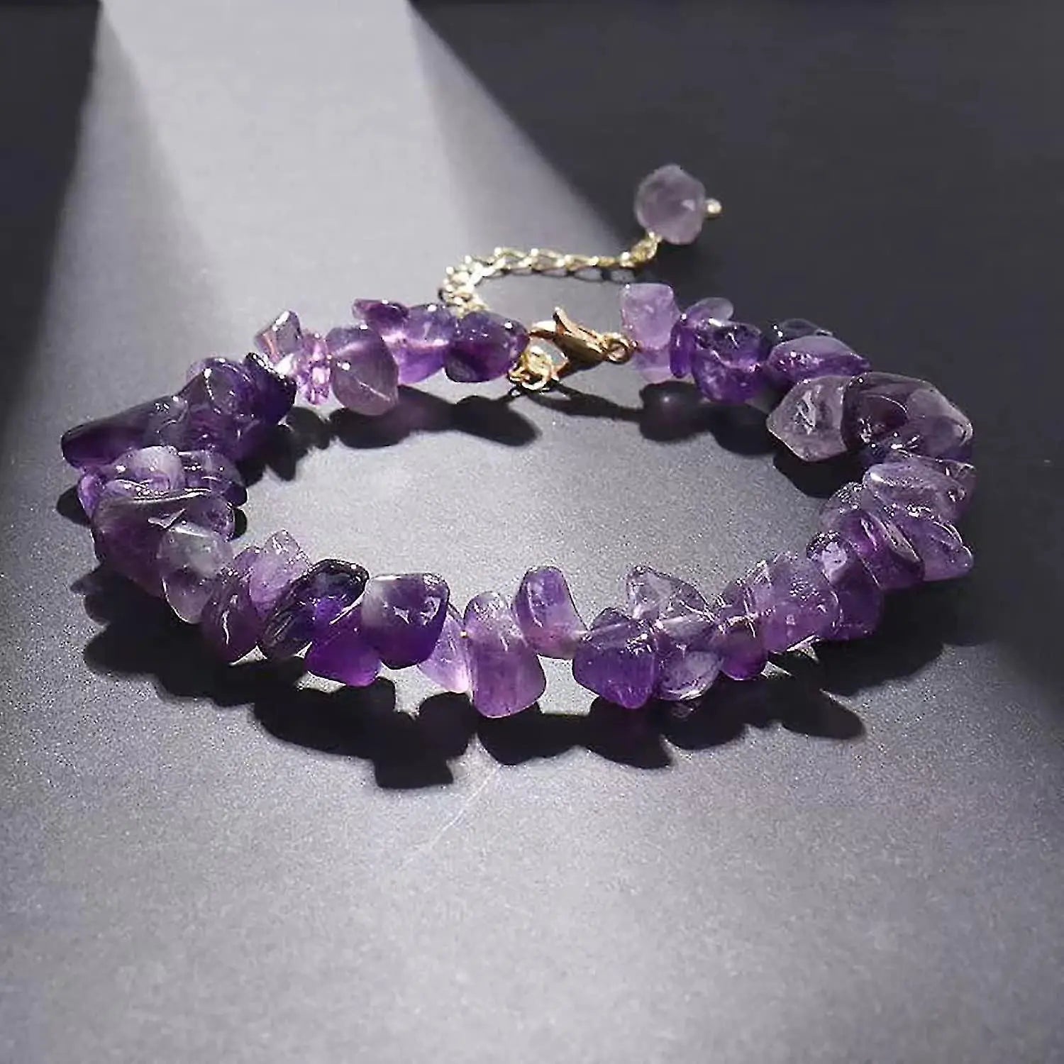 Healing Crystal Stone Beads Stretch Bracelets Crystal Bracelet Natural Gemstones Round Beads Energy Power Crystal Chakra Reiki Healing Elastic Stretch Wholesale Hub