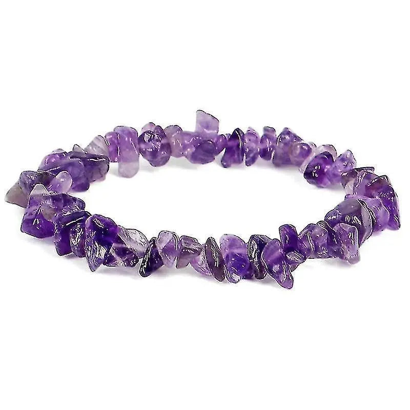 Irregular Natural Crystals Chakras Stone Bracelet Beads Bracelets Yellow Crystals Clear Wholesale Hub