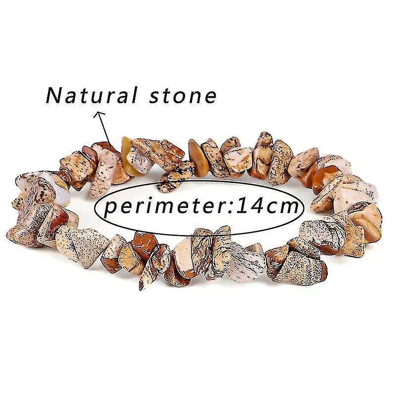 Irregular Natural Crystals Chakras Stone Bracelet Beads Bracelets Yellow Crystals Clear Wholesale Hub