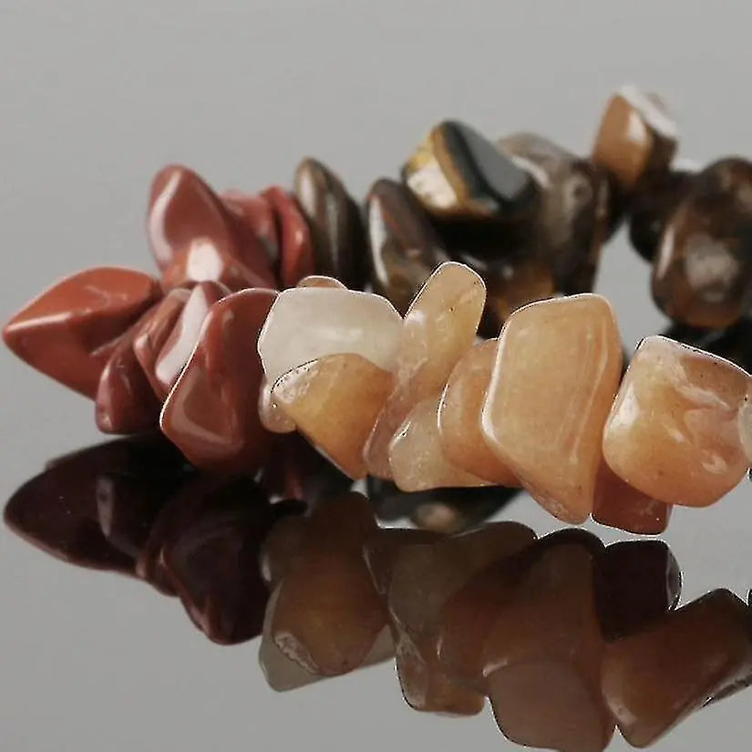 Natural Stone 7-chakra Chip Beads Healing Crystal Bracelet Wholesale Hub