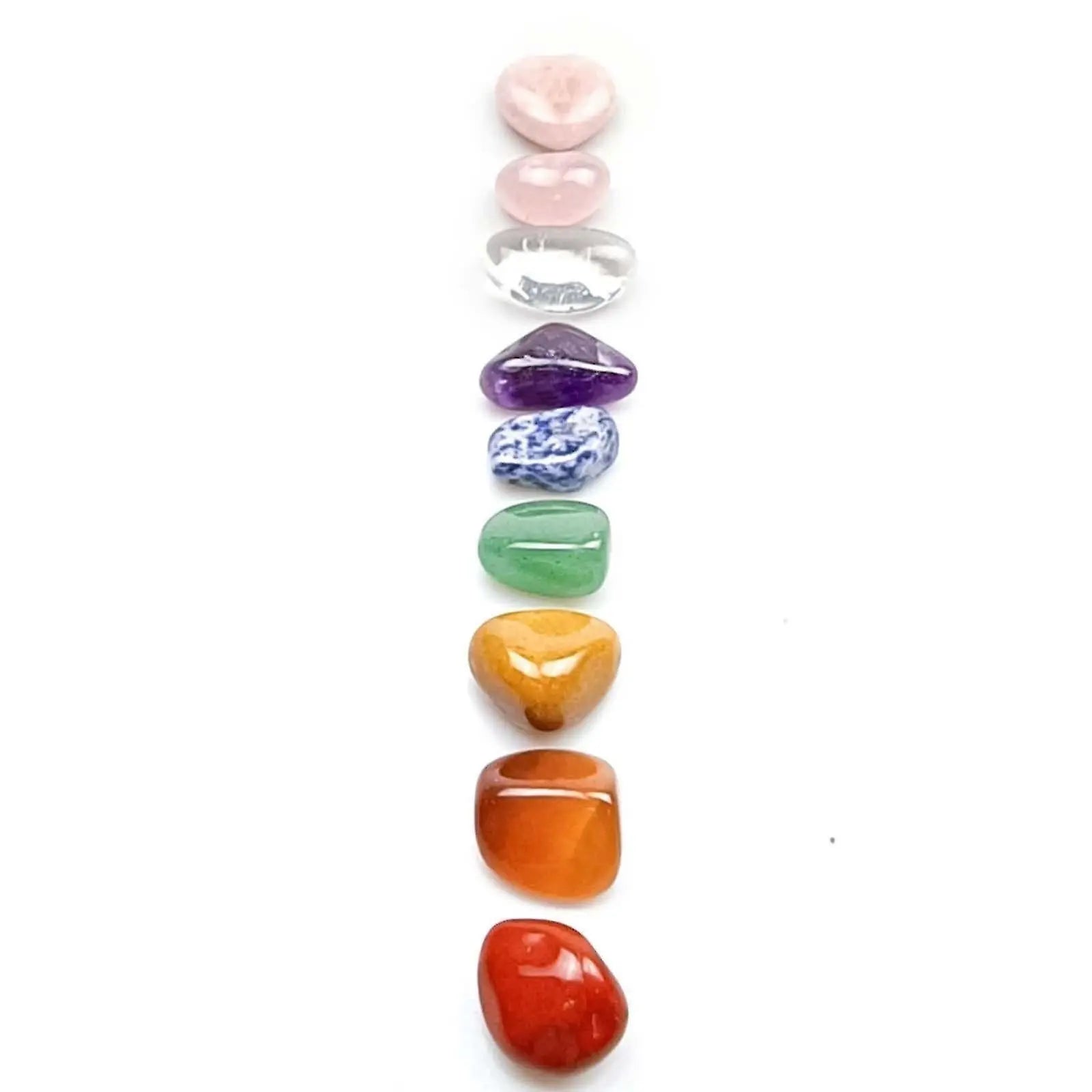Seven Chakra Stones Colorful Set Amethyst Agate Jade Love Crystal Chakra Crafts Wholesale Hub