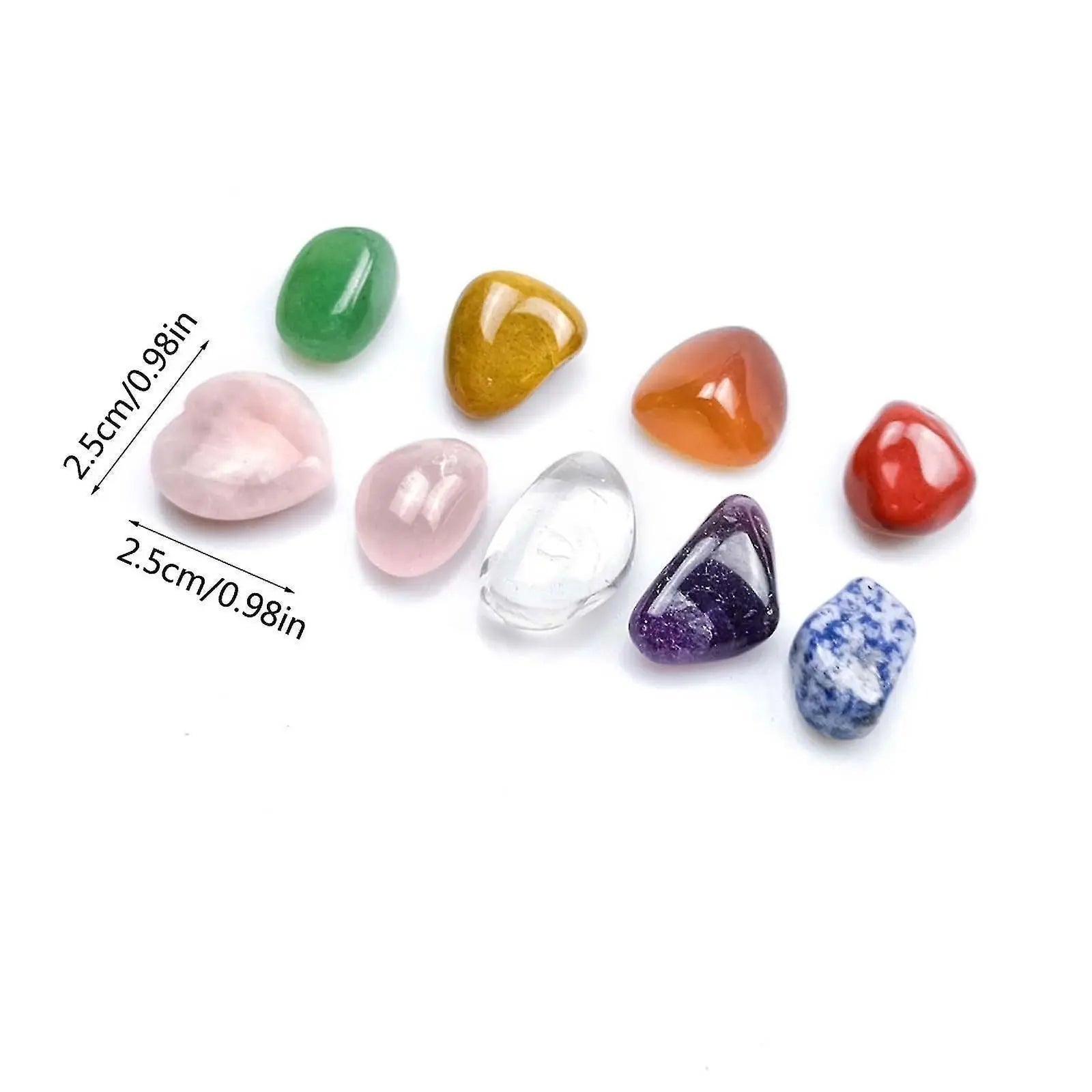 Seven Chakra Stones Colorful Set Amethyst Agate Jade Love Crystal Chakra Crafts Wholesale Hub