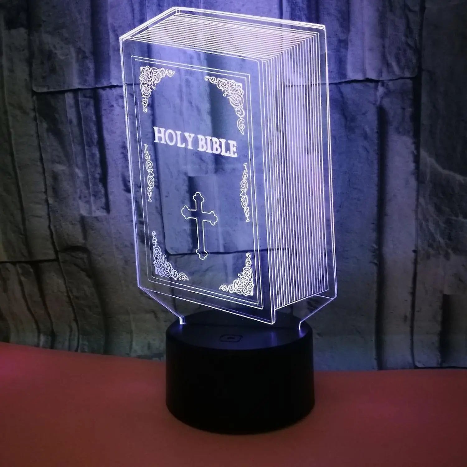 Optical Illusion 3D Book Night Light 16 Colors Cha Wholesale Hub