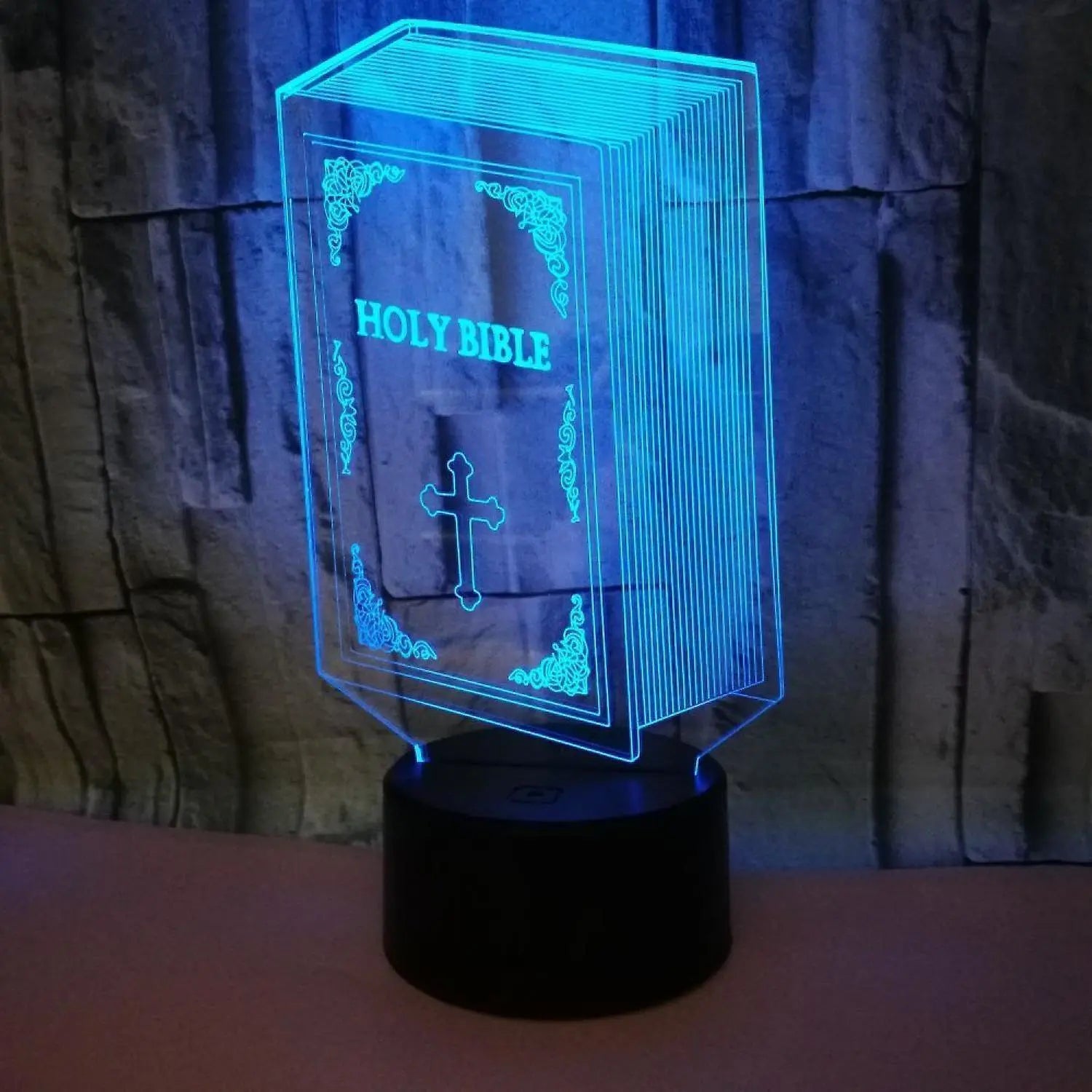 Optical Illusion 3D Book Night Light 16 Colors Cha Wholesale Hub